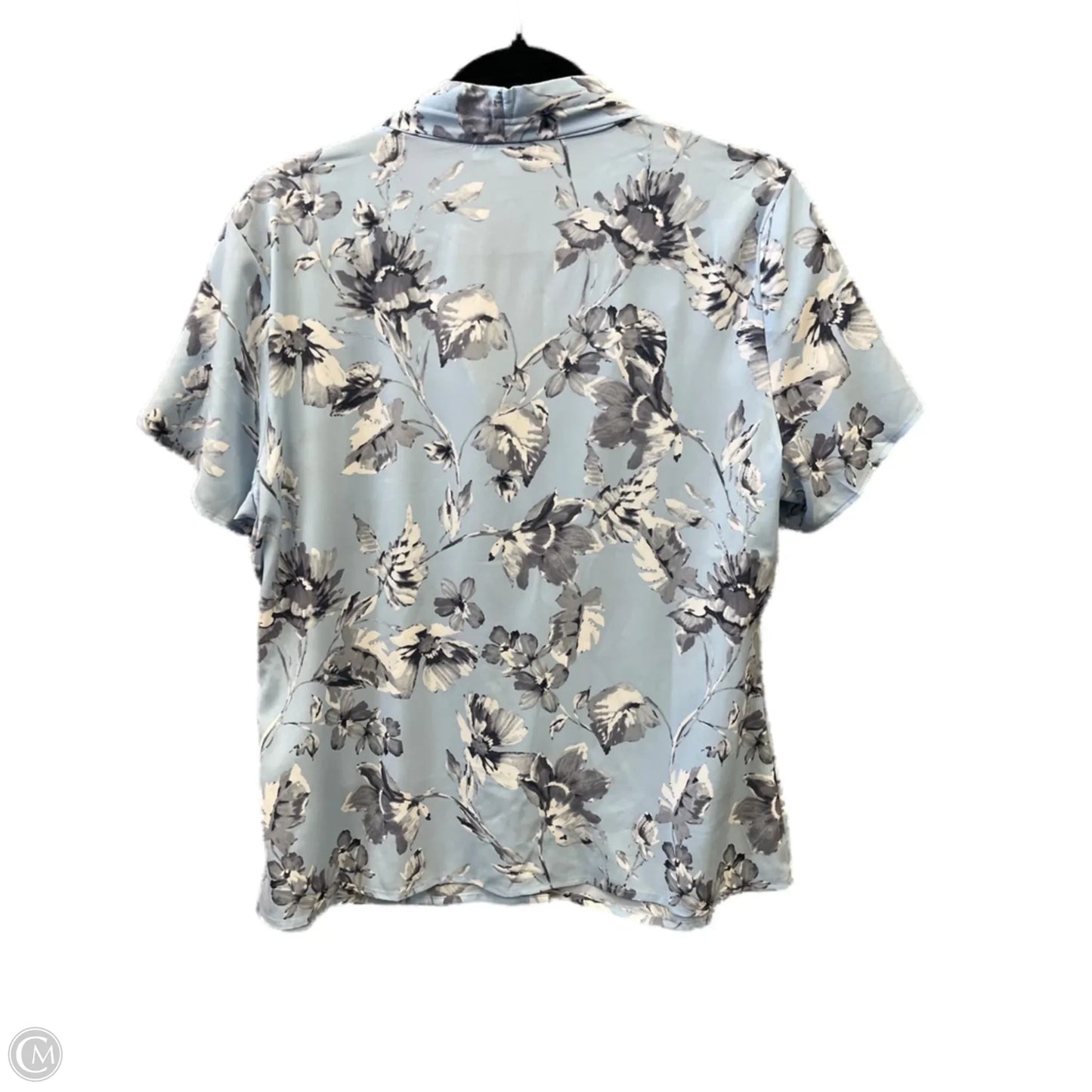 Top Short Sleeve By Calvin Klein In Blue, Size: Xl