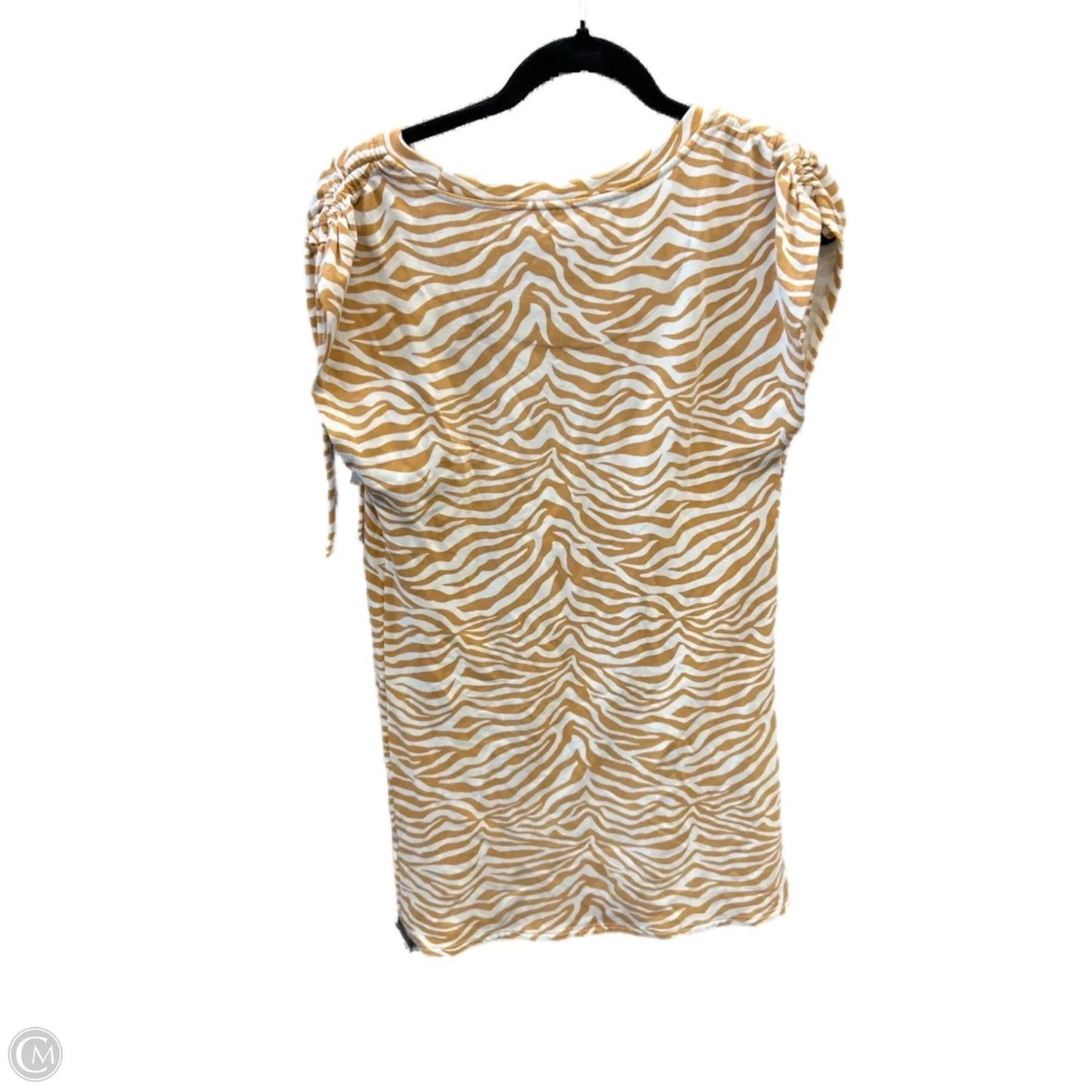 Dress Casual Short By Betsey Johnson In Orange & White, Size: S
