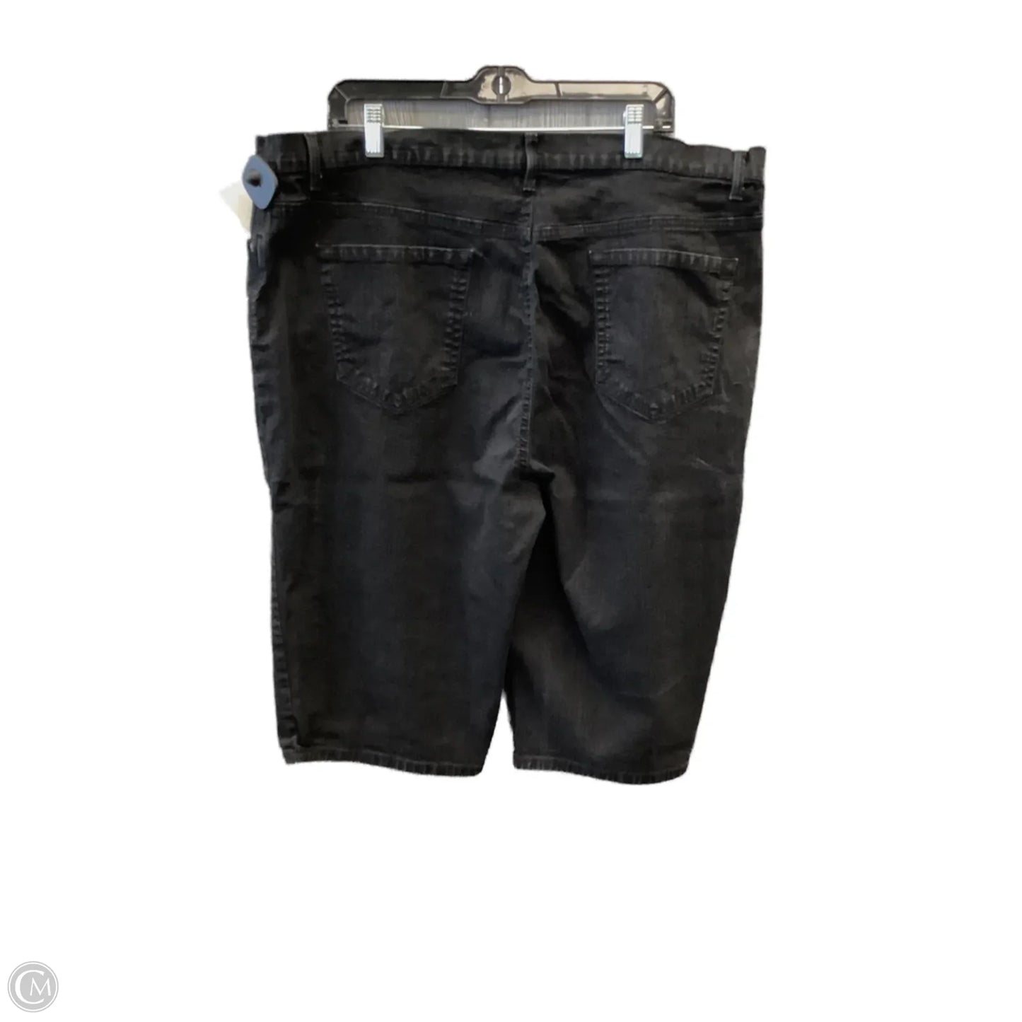 Capris By Gloria Vanderbilt In Black Denim, Size: 22