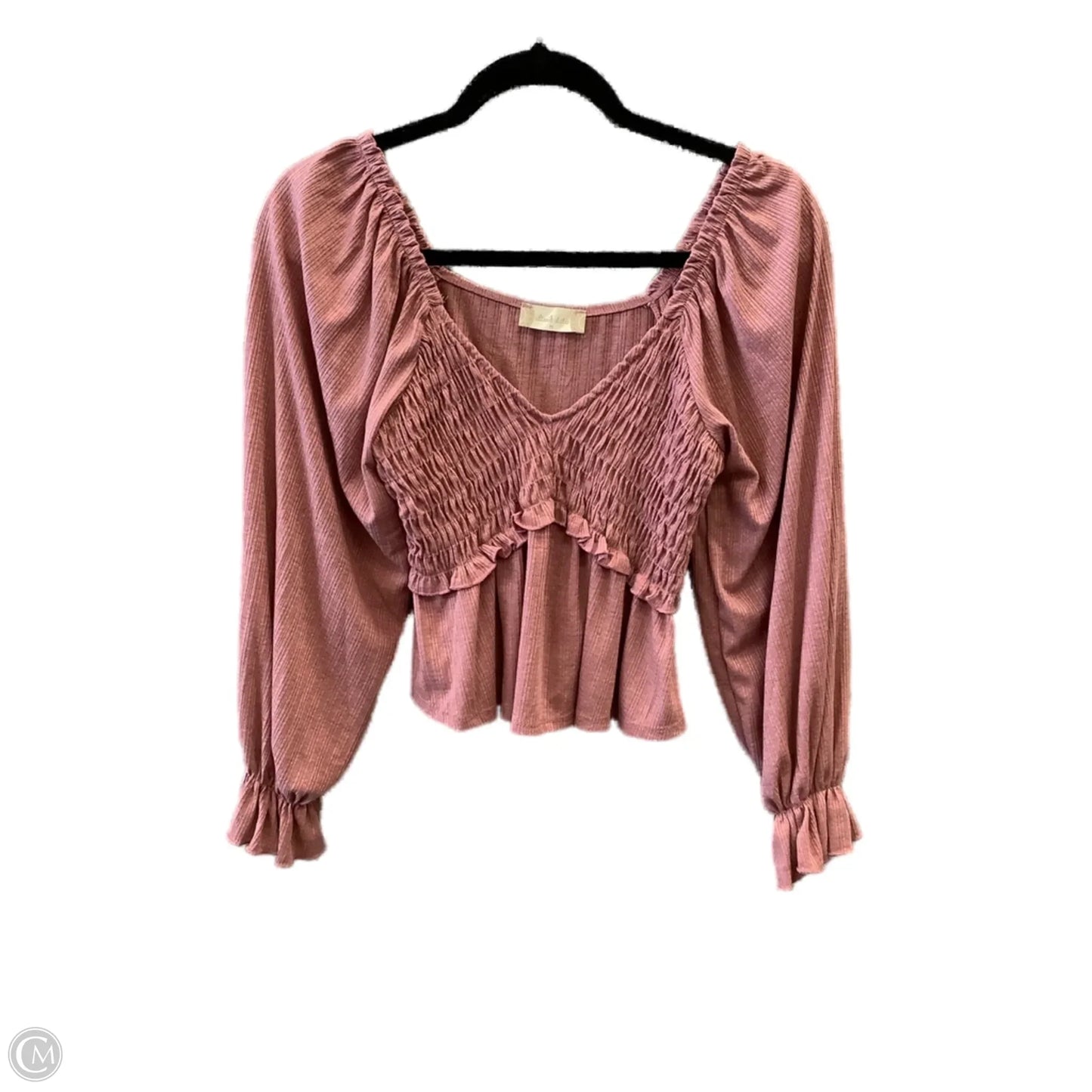 Top Long Sleeve By Altard State In Pink, Size: M