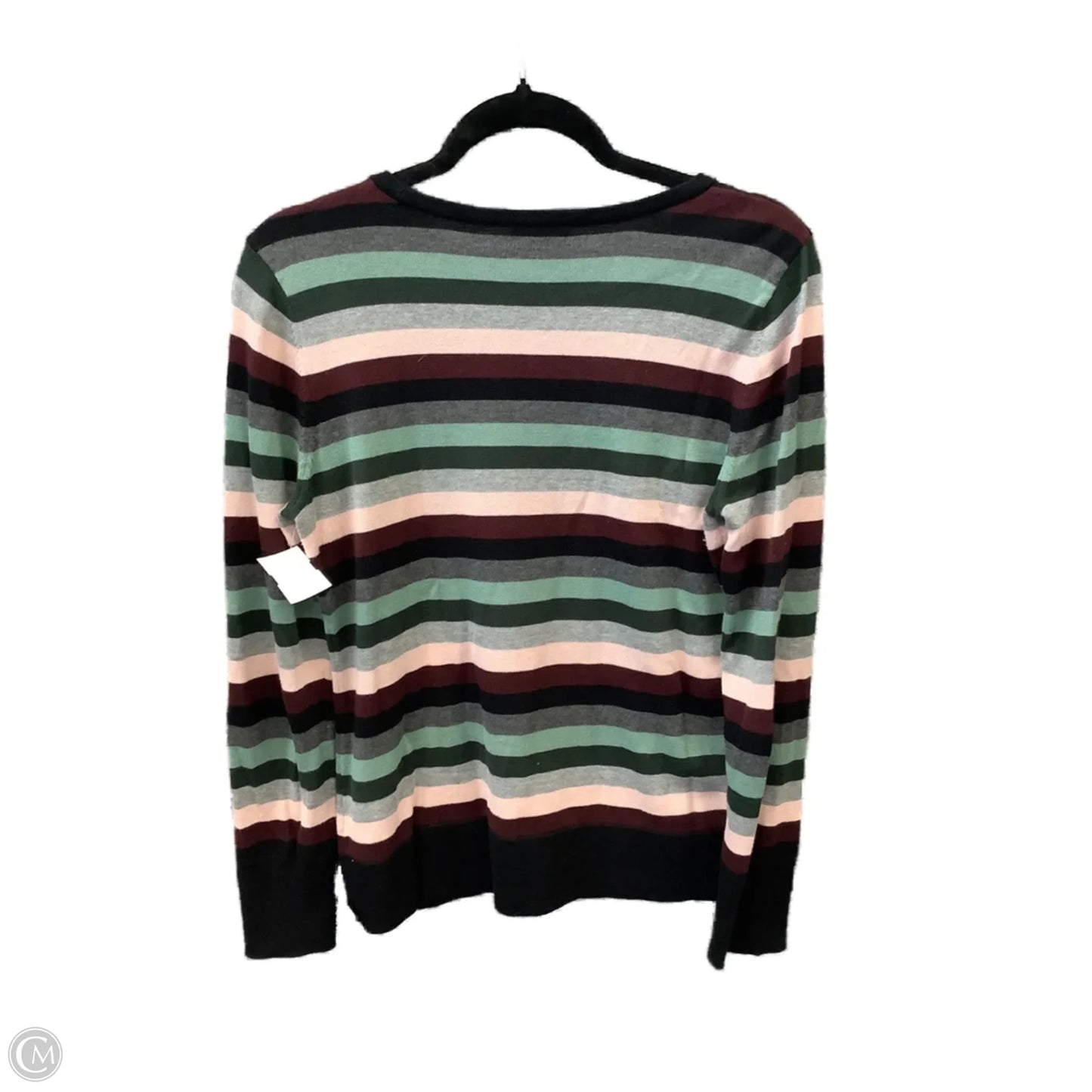 Top Long Sleeve By Vince Camuto In Striped Pattern, Size: M