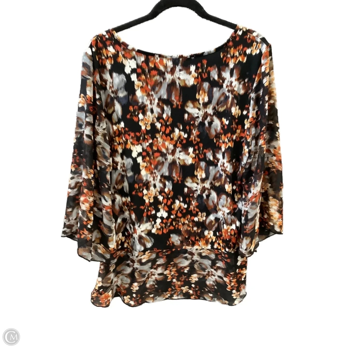 Top Long Sleeve By Roz And Ali In Multi-colored, Size: L