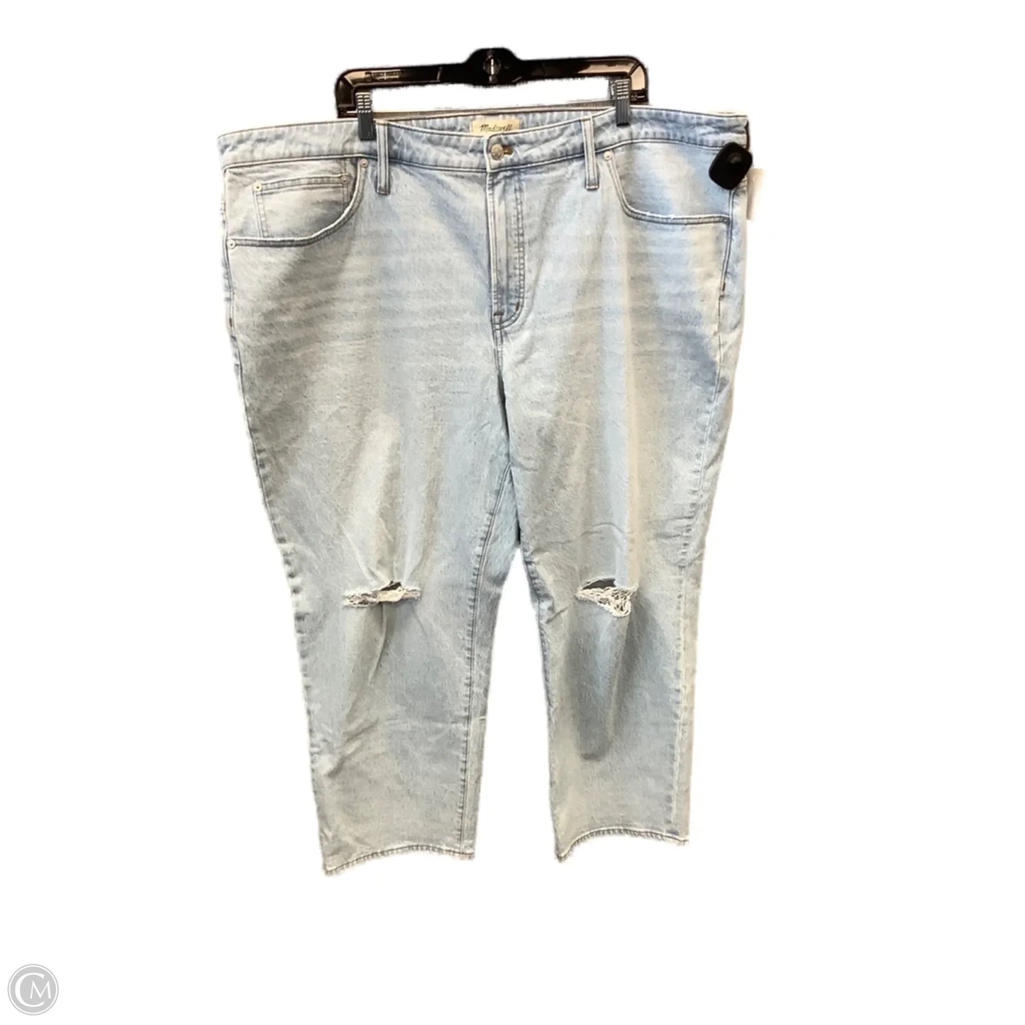 Jeans Straight By Madewell In Blue Denim, Size: 24