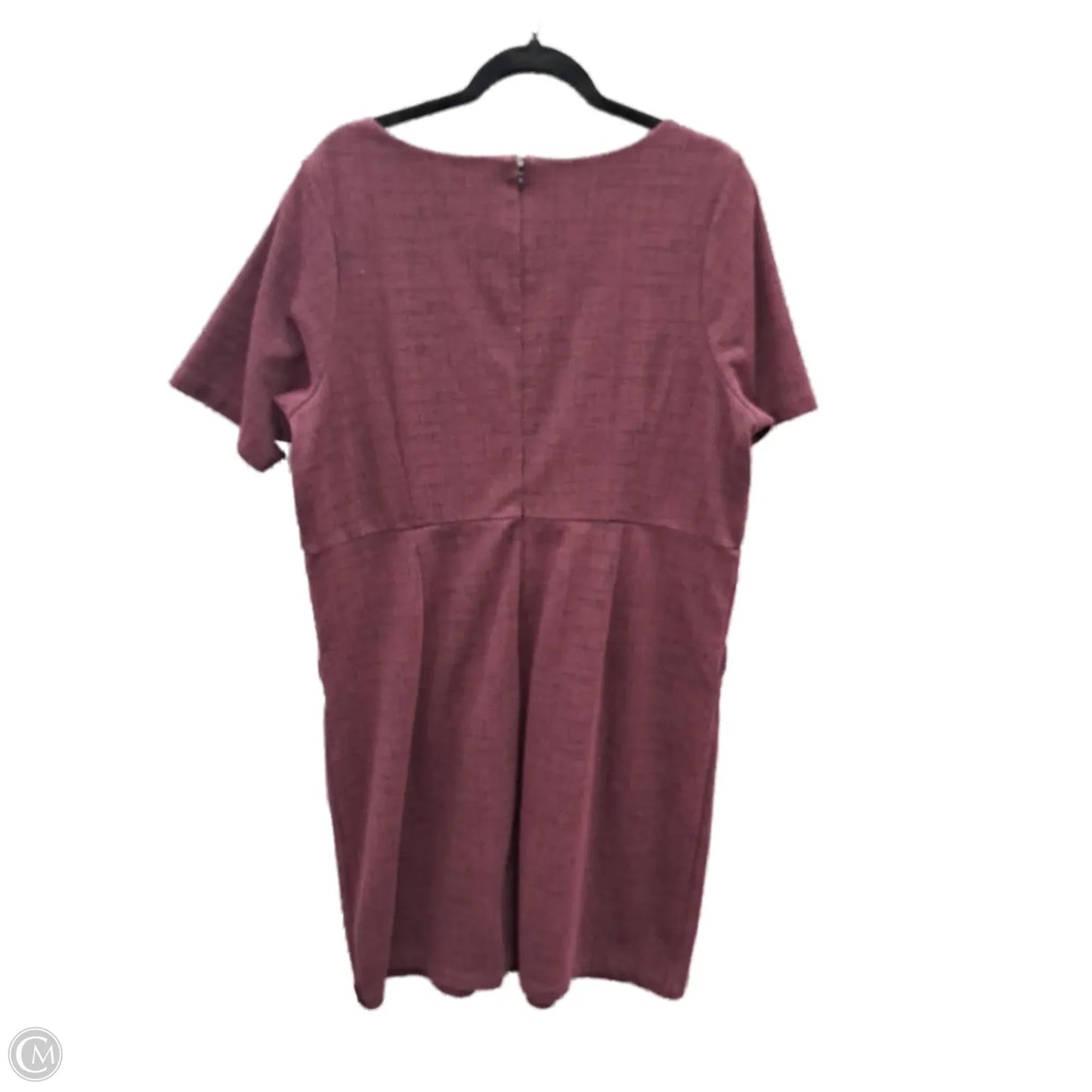 Dress Casual Midi By Lands End In Purple, Size: 1x