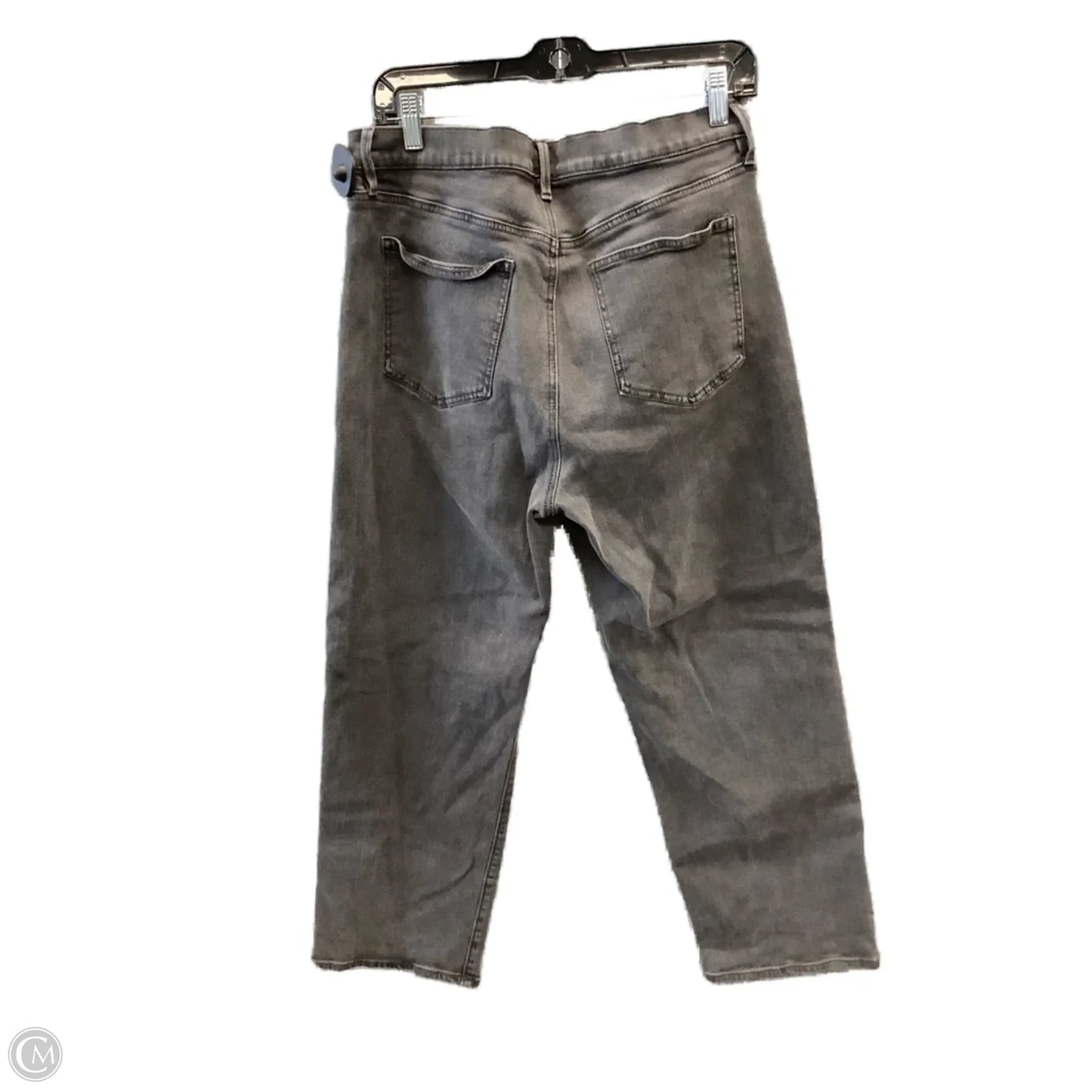 Jeans Straight By Ann Taylor In Black Denim, Size: 12