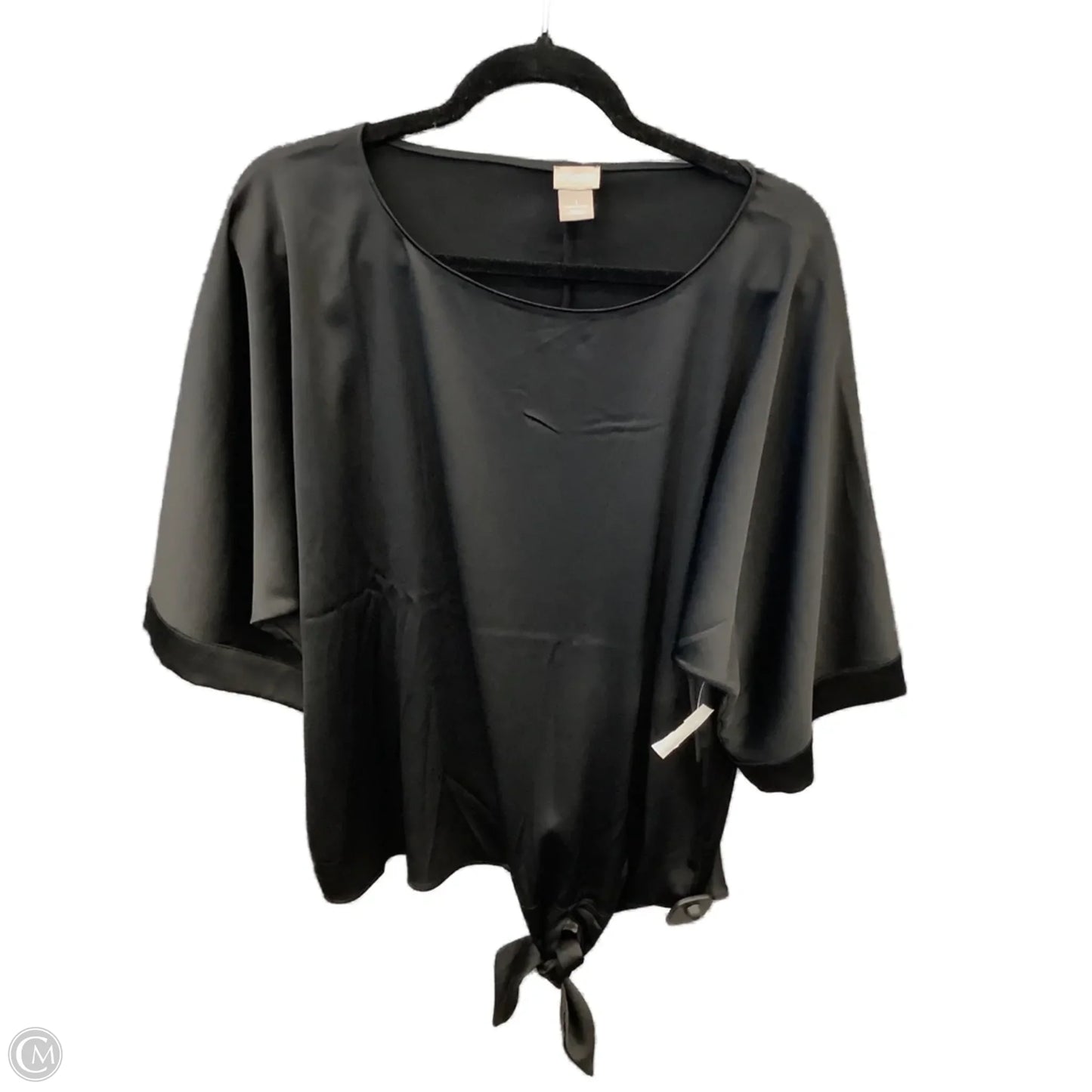 Blouse 3/4 Sleeve By Chicos In Black, Size: M