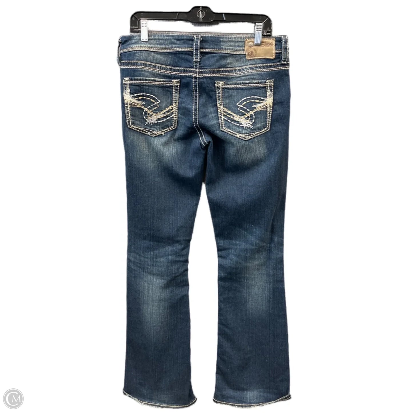 Jeans Boot Cut By Silver In Blue Denim, Size: 10