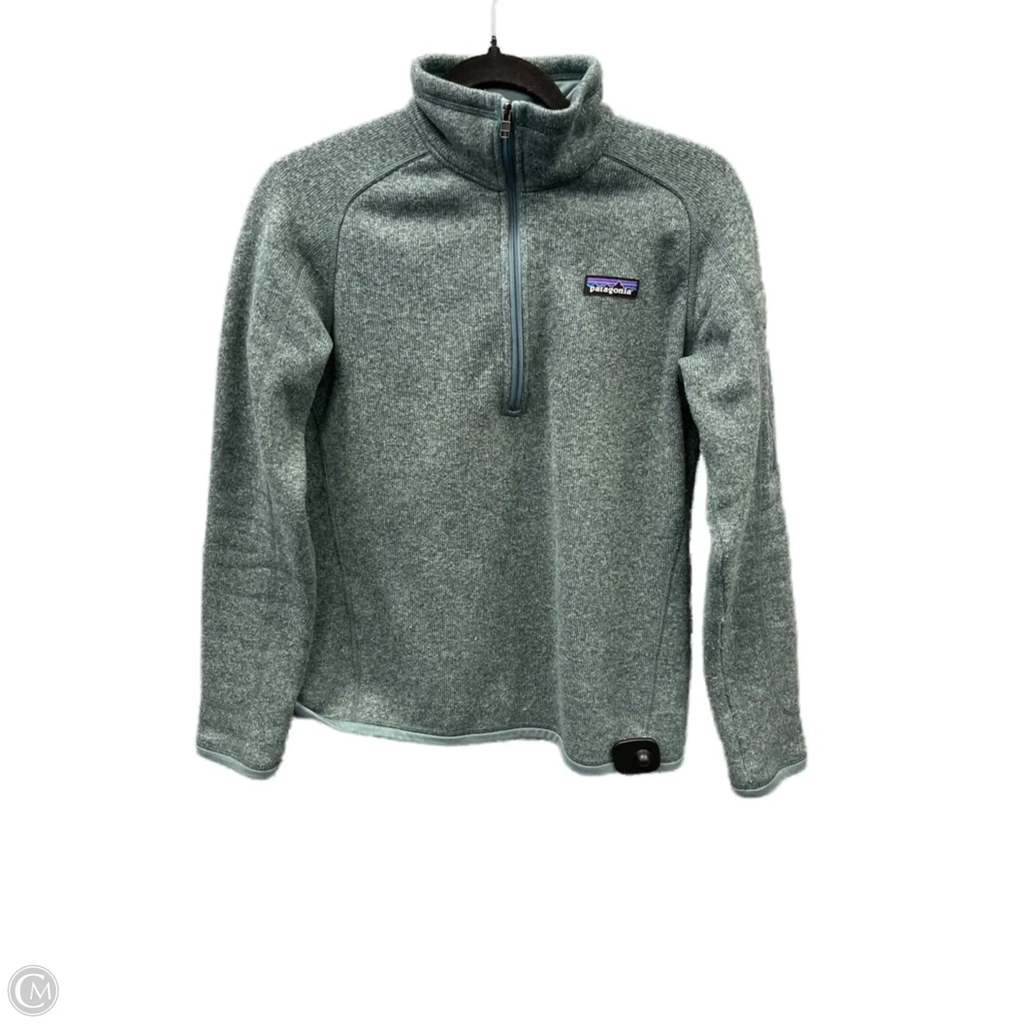 Sweatshirt Collar By Patagonia In Green, Size: S