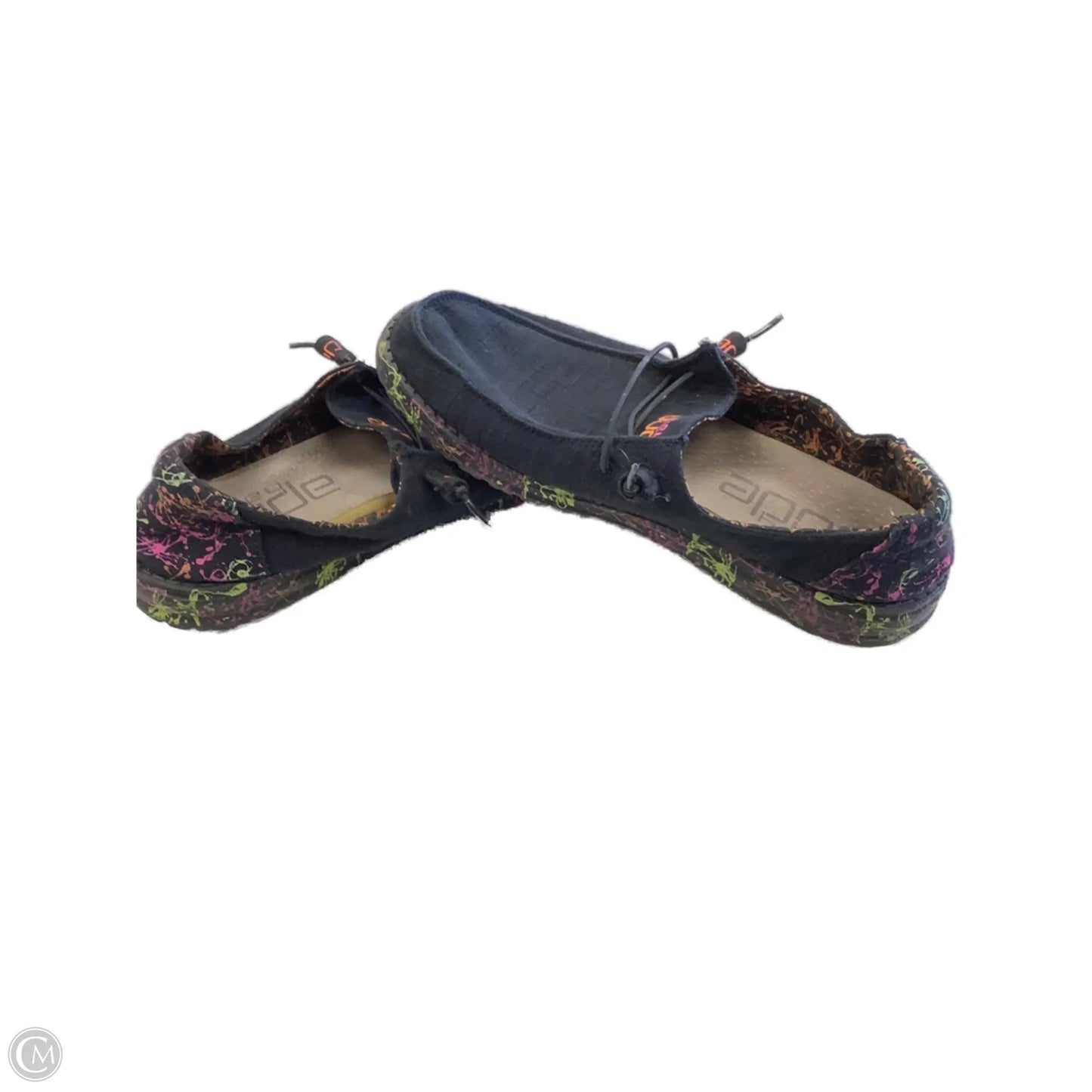 Shoes Flats By Hey Dude In Black, Size: 9