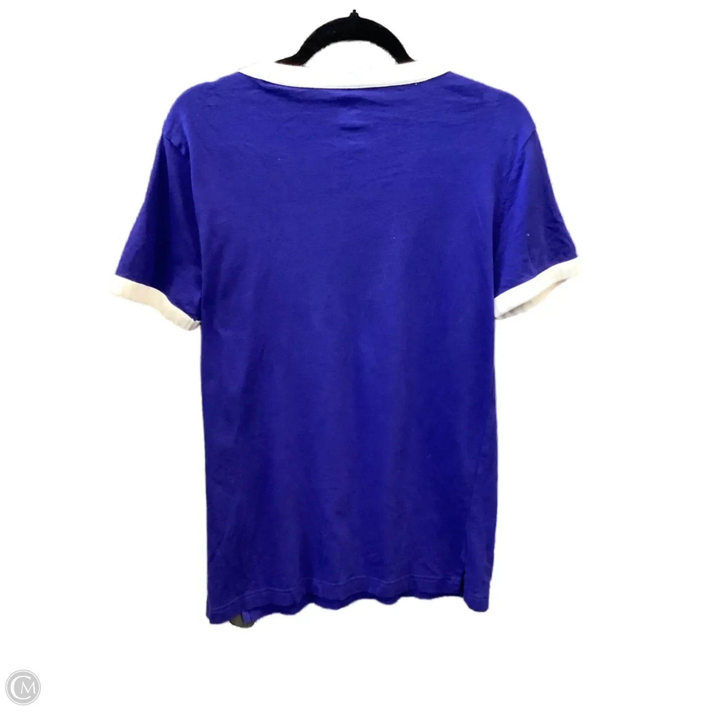 Top Short Sleeve By Pink In Blue & White, Size: Xs
