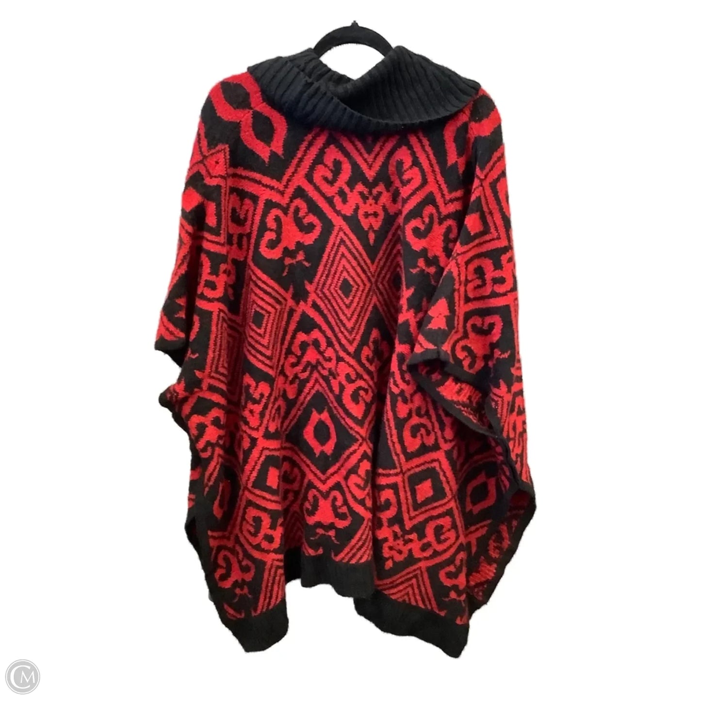 Shawl By 89th And Madison In Black & Red, Size: Xl