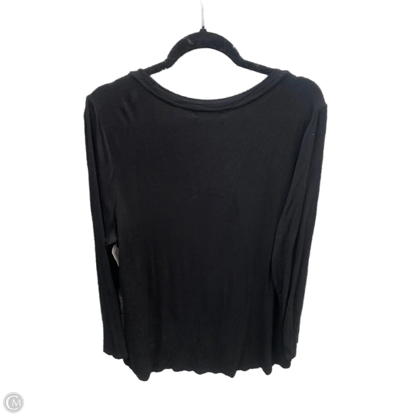Top Long Sleeve By 89th And Madison In Black, Size: 1x