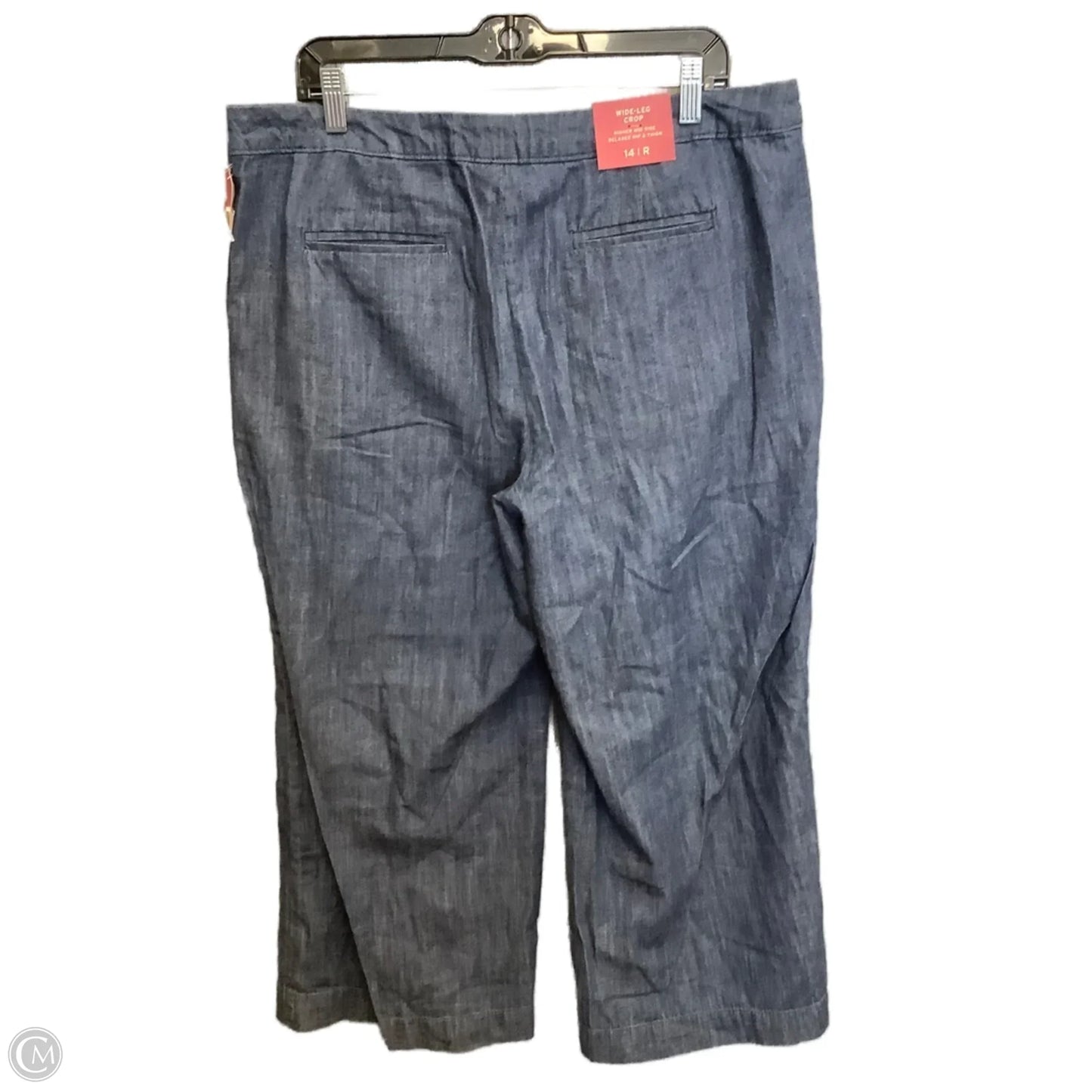 Pants Wide Leg By Merona In Blue, Size: 14