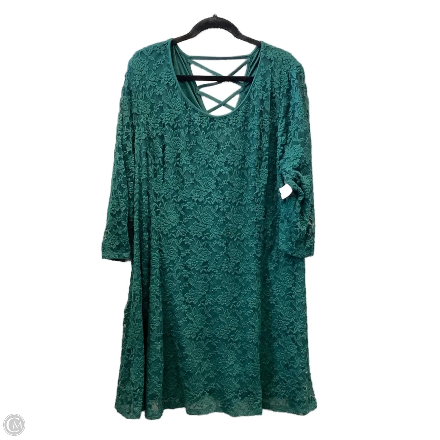 Dress Casual Midi By Maurices In Green, Size: 3x