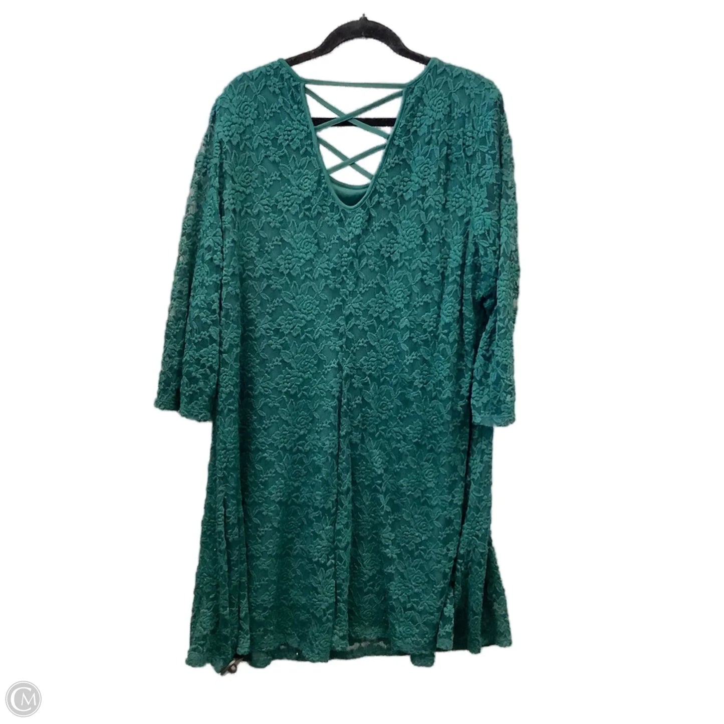 Dress Casual Midi By Maurices In Green, Size: 3x