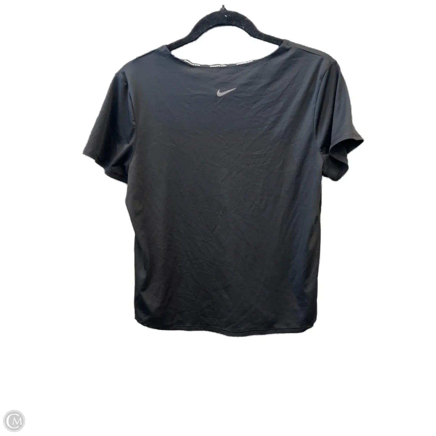 Athletic Top Short Sleeve By Nike Apparel In Black, Size: M