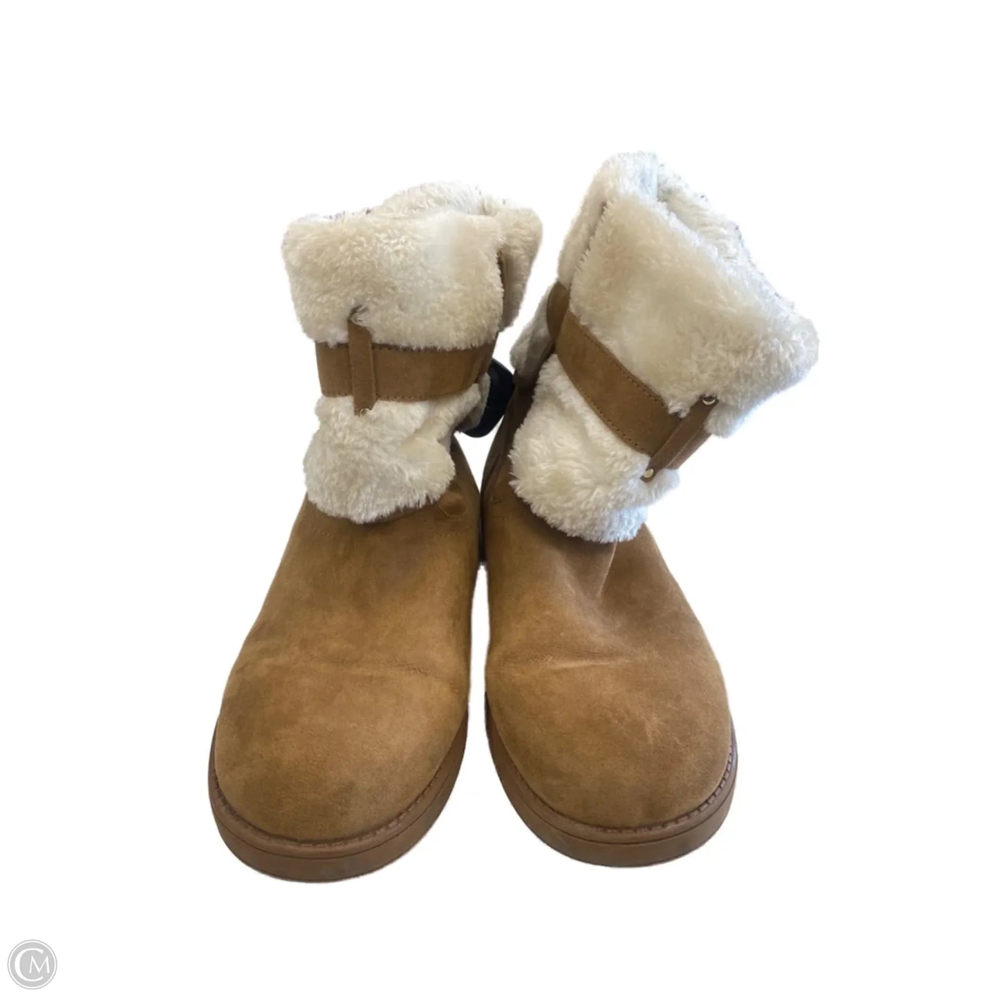 Boots Ankle Flats By Guess In Brown, Size: 9