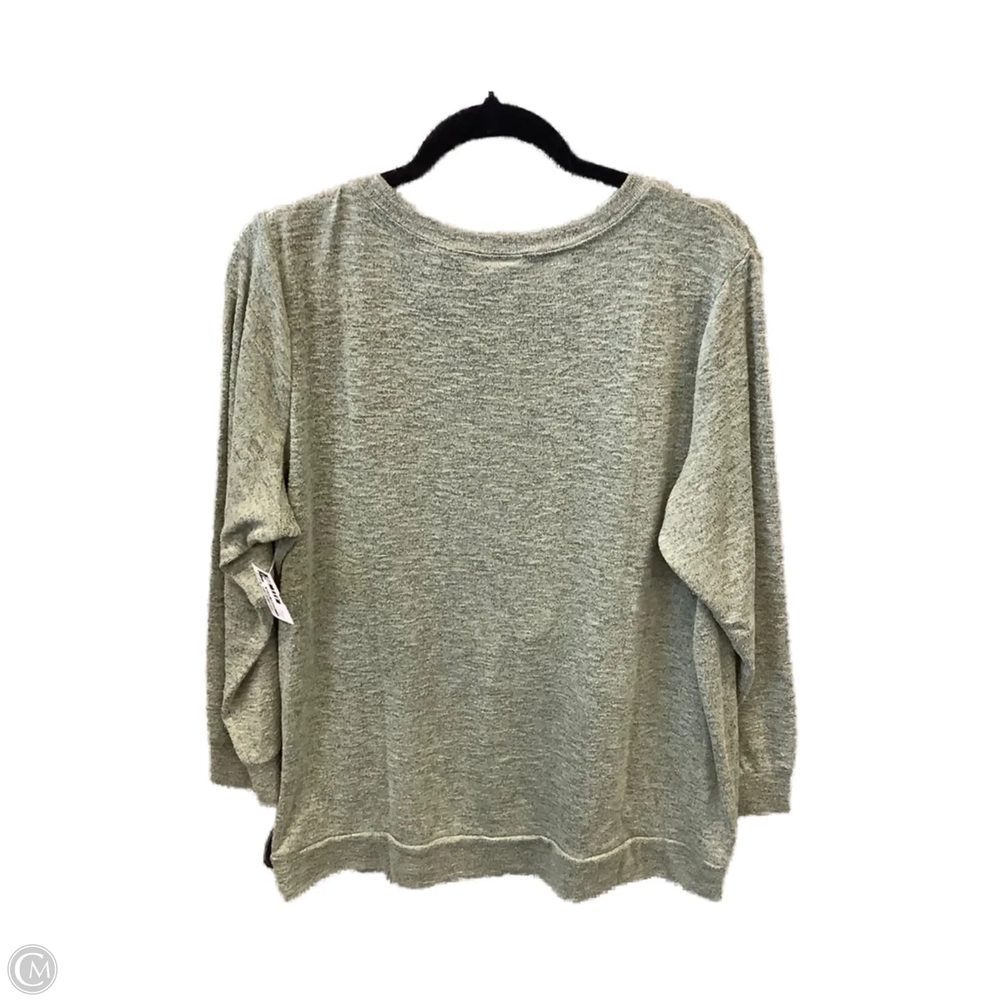 Top Long Sleeve By Clothes Mentor In Green, Size: 1x