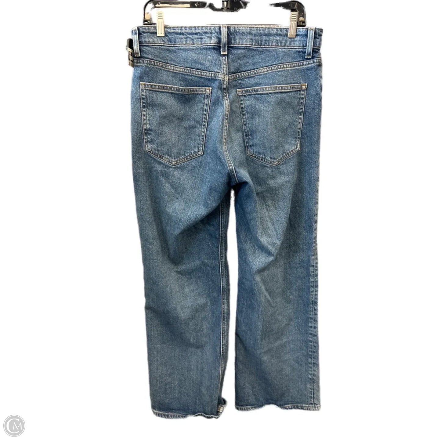 Jeans Wide Leg By H&m In Blue Denim, Size: 12