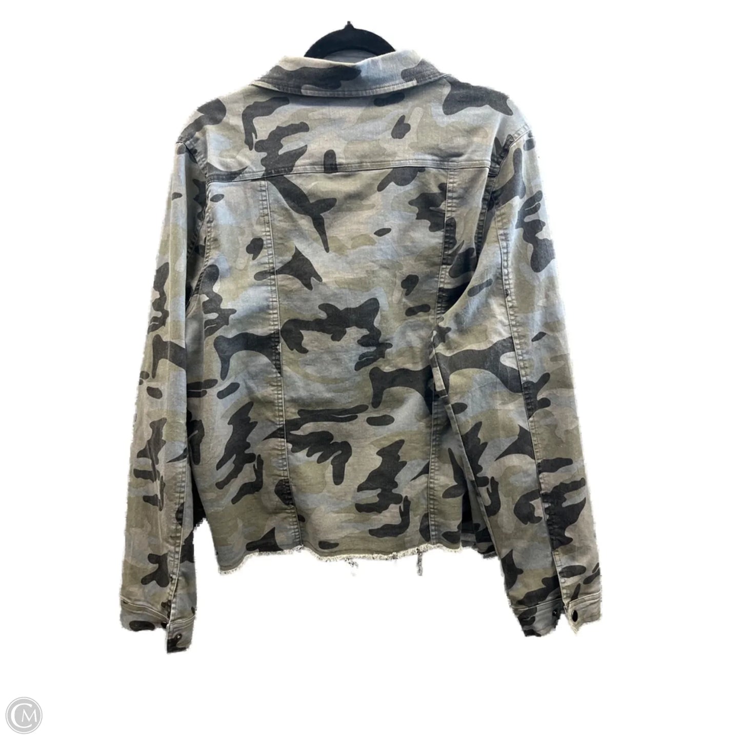Top Long Sleeve By Umgee In Camouflage Print, Size: 1x