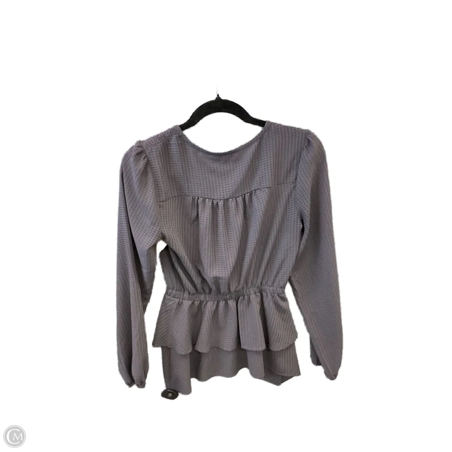 Blouse Long Sleeve By Limited In Purple, Size: Xs