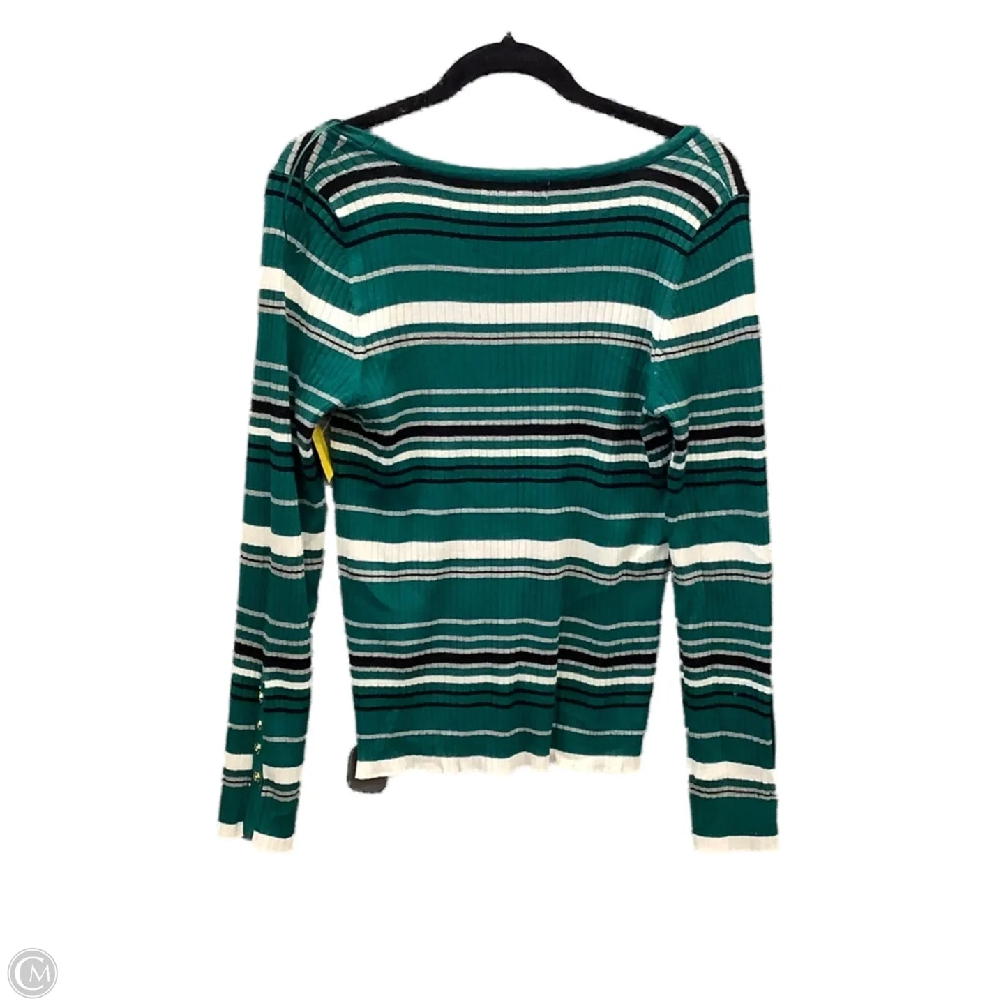 Top Long Sleeve By Liz Claiborne In Striped Pattern, Size: M