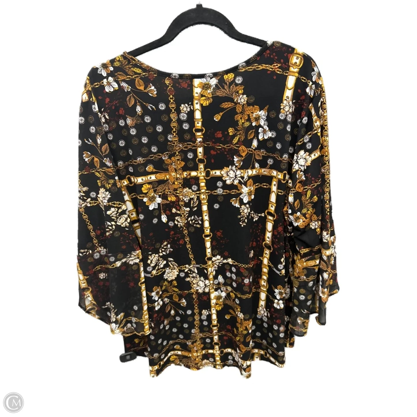 Top Long Sleeve By Cato In Multi-colored, Size: Xl