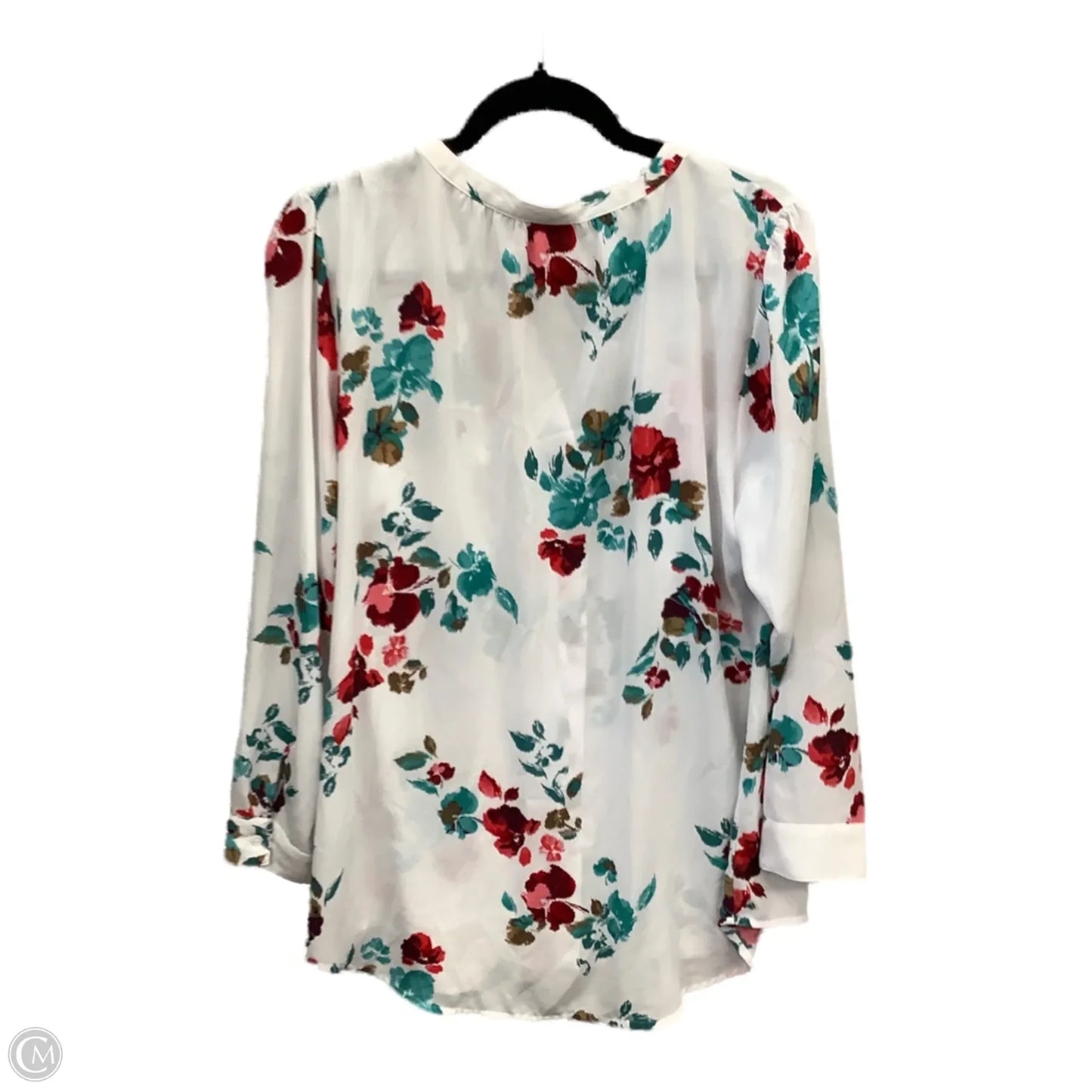 Top Long Sleeve By Apt 9 In White, Size: Xl