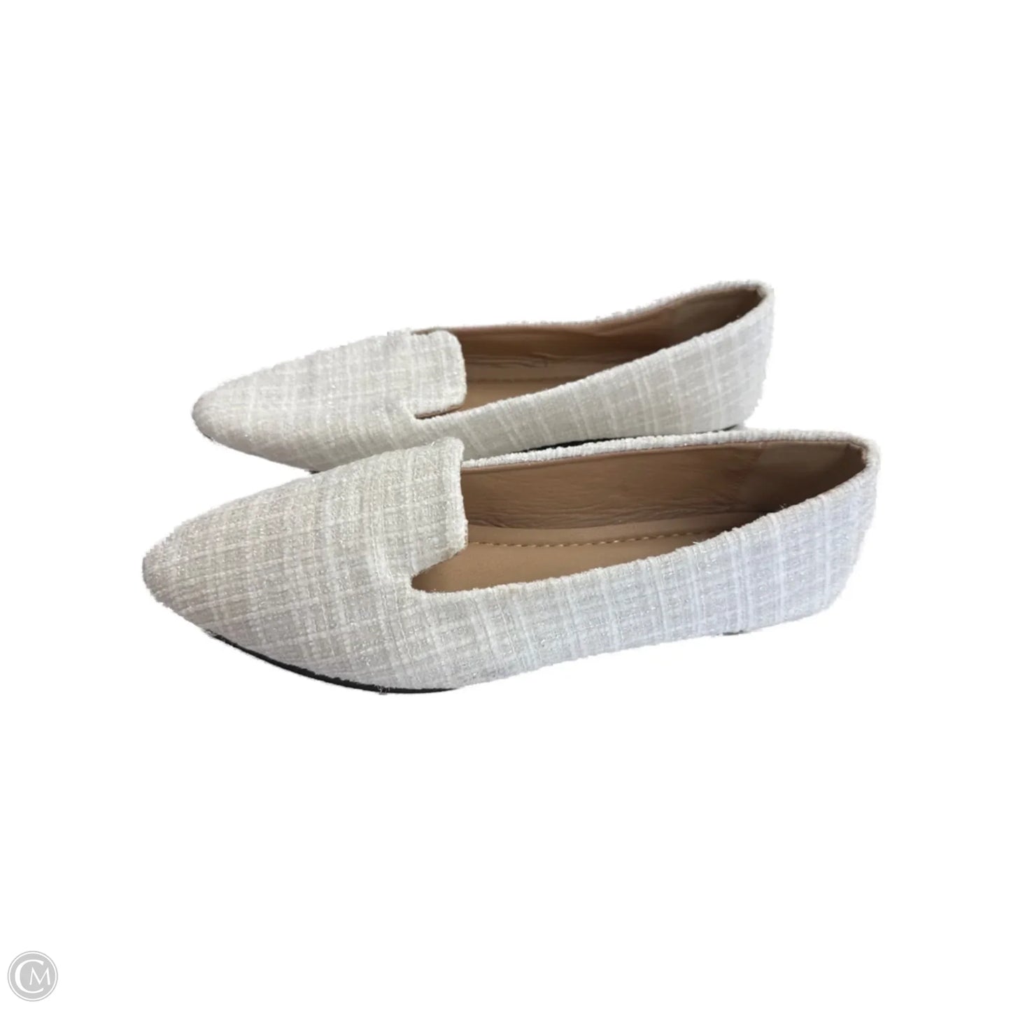 Shoes Flats By Clothes Mentor In White, Size: 11
