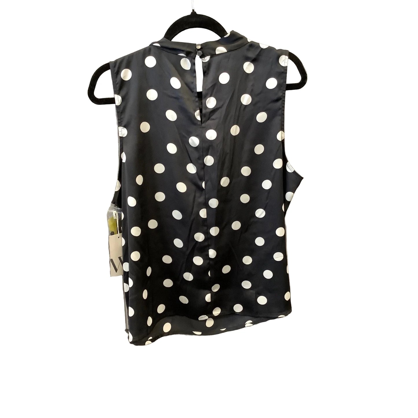 Top Sleeveless By Worthington In Polkadot Pattern, Size: Xl