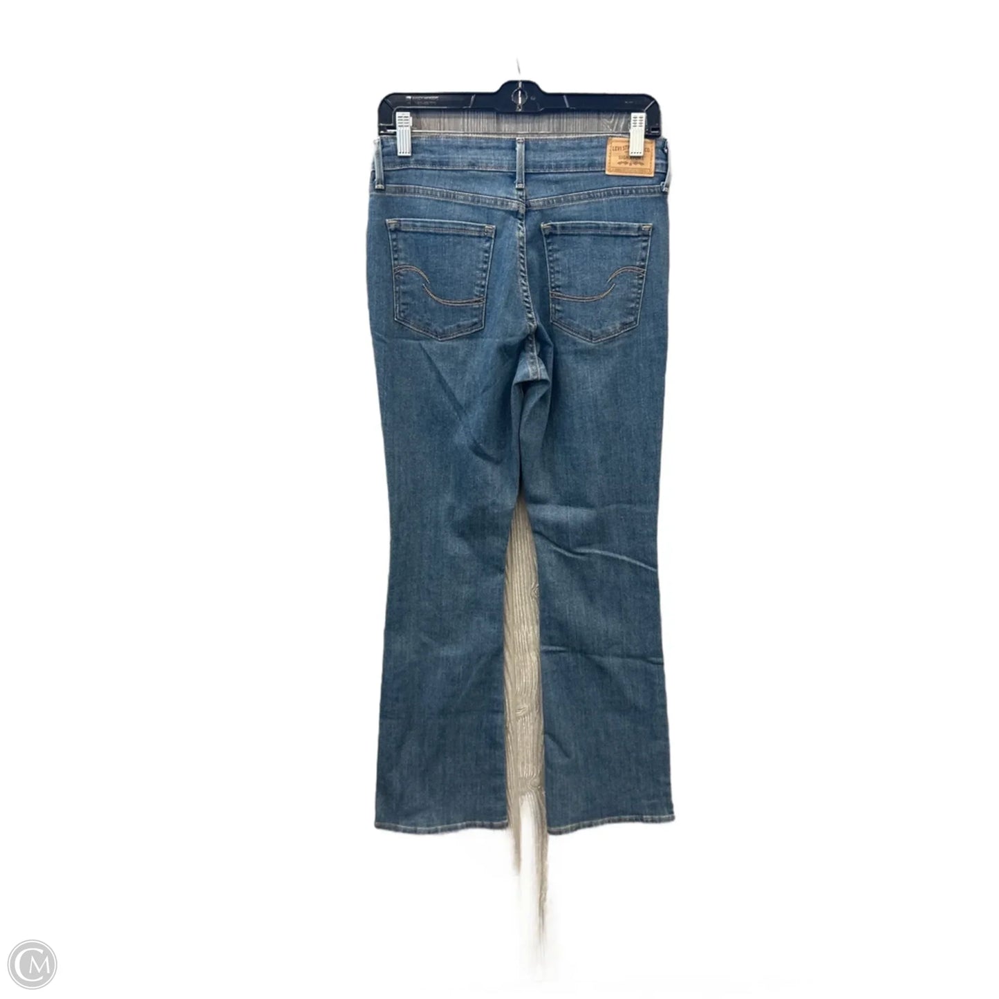 Jeans Boot Cut By Levis Signature In Blue Denim, Size: 4
