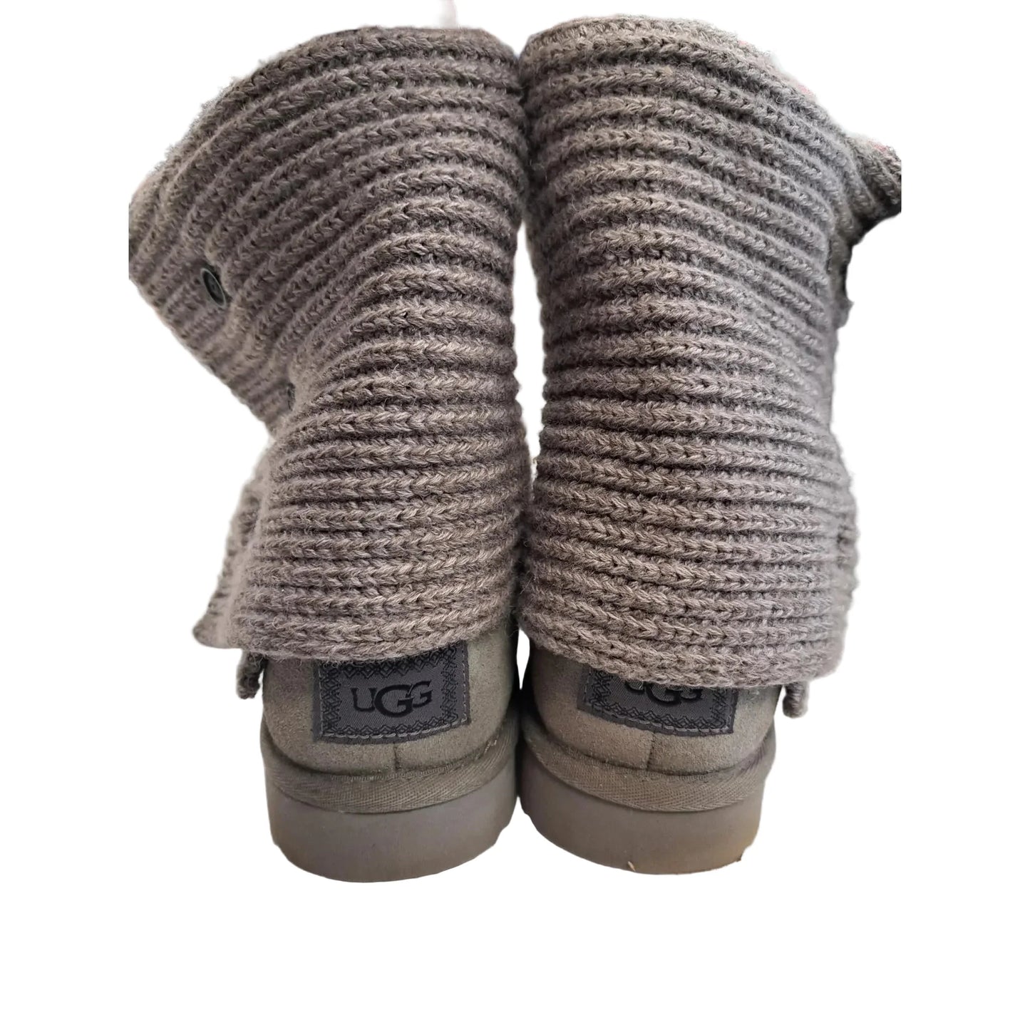 Boots Designer By Ugg In Grey, Size: 9