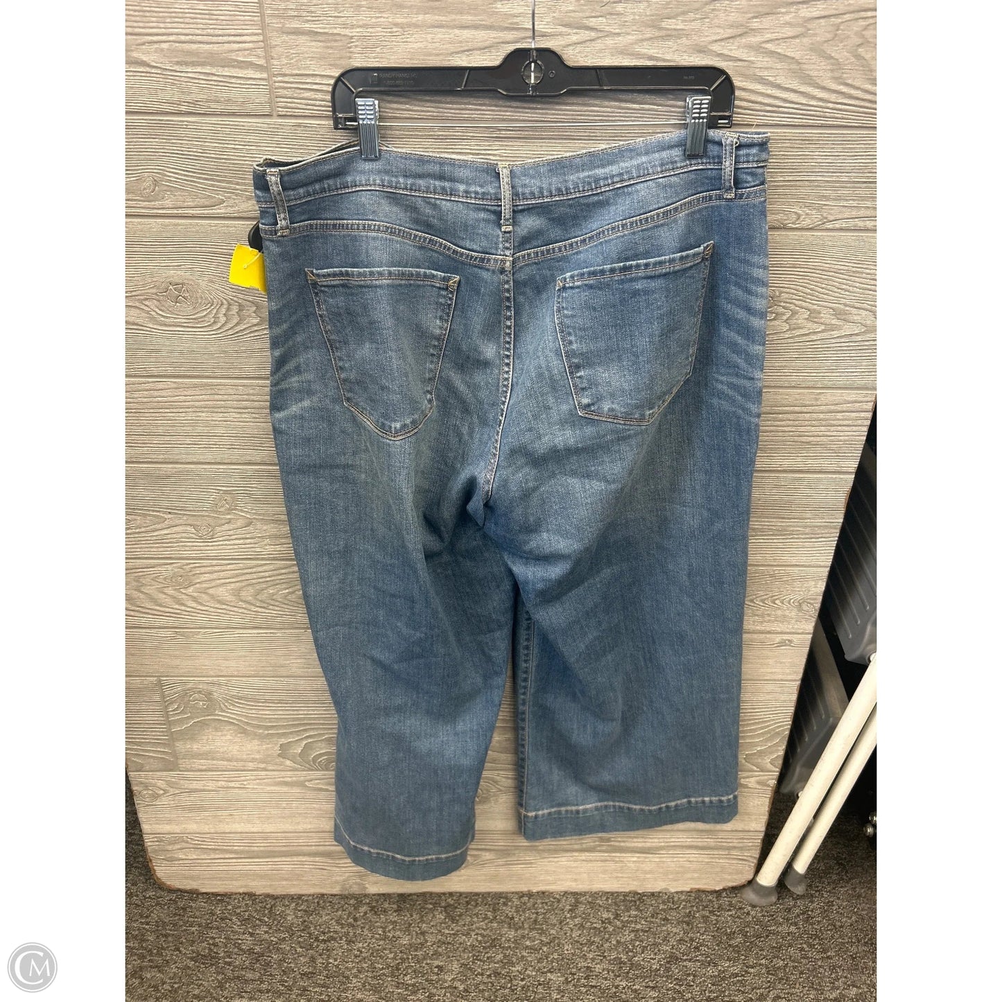 Jeans Cropped By Ana In Blue Denim, Size: 16