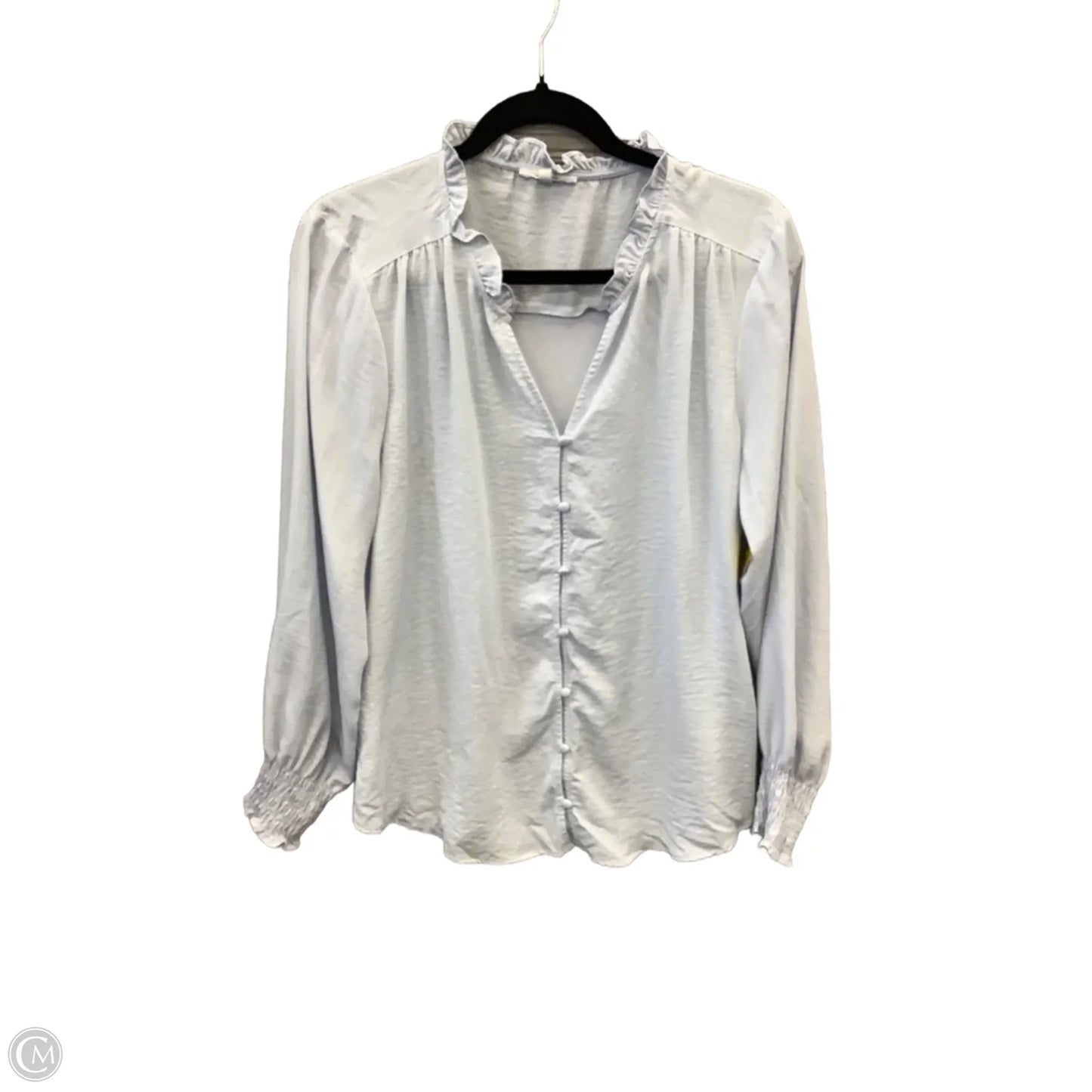 Top Long Sleeve By Maurices In Blue, Size: L