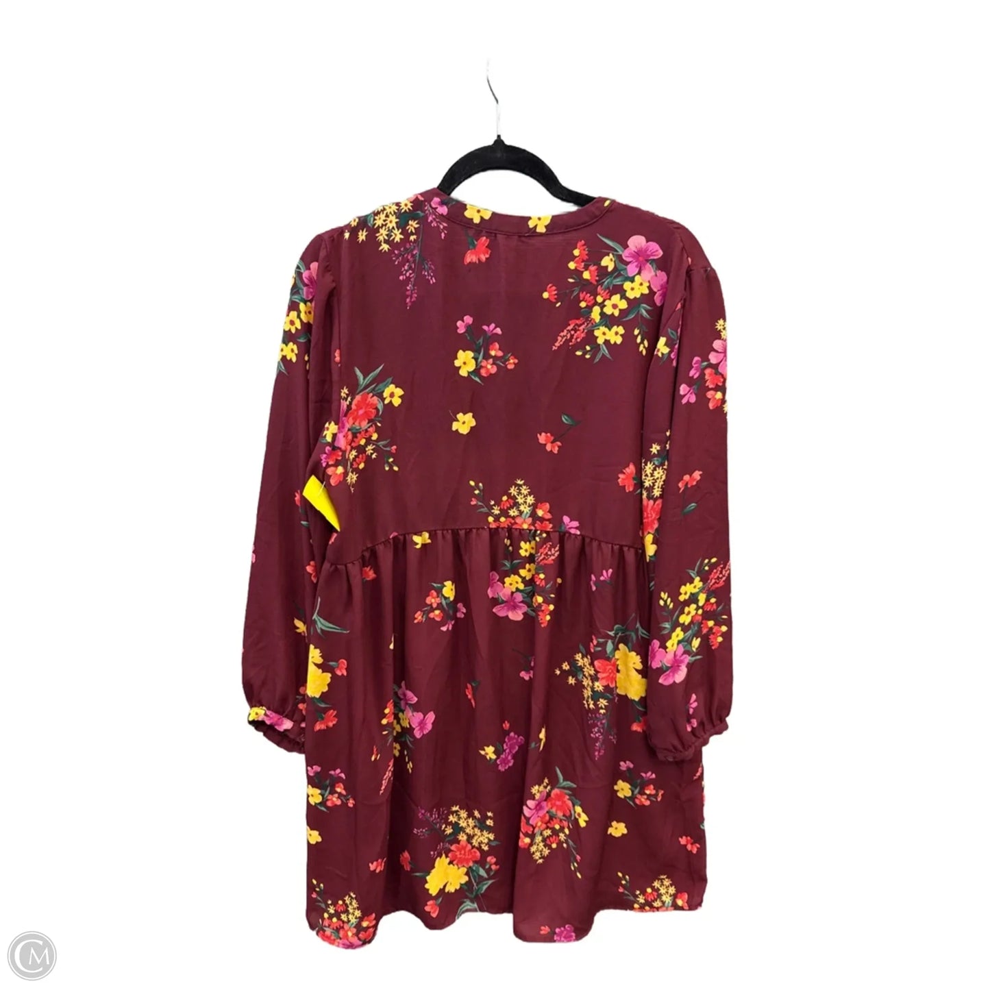 Dress Casual Midi By Old Navy In Red, Size: L