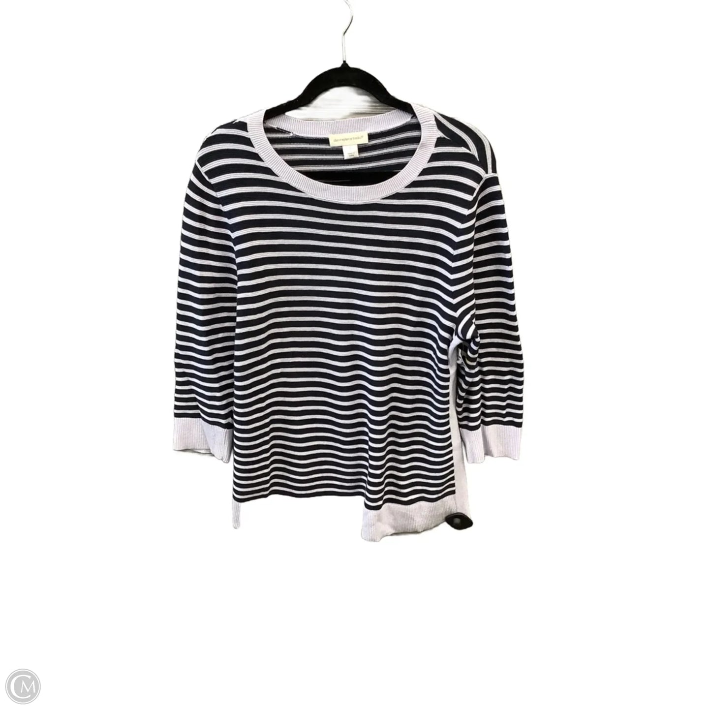 Top Long Sleeve By Christopher And Banks In Striped Pattern, Size: L