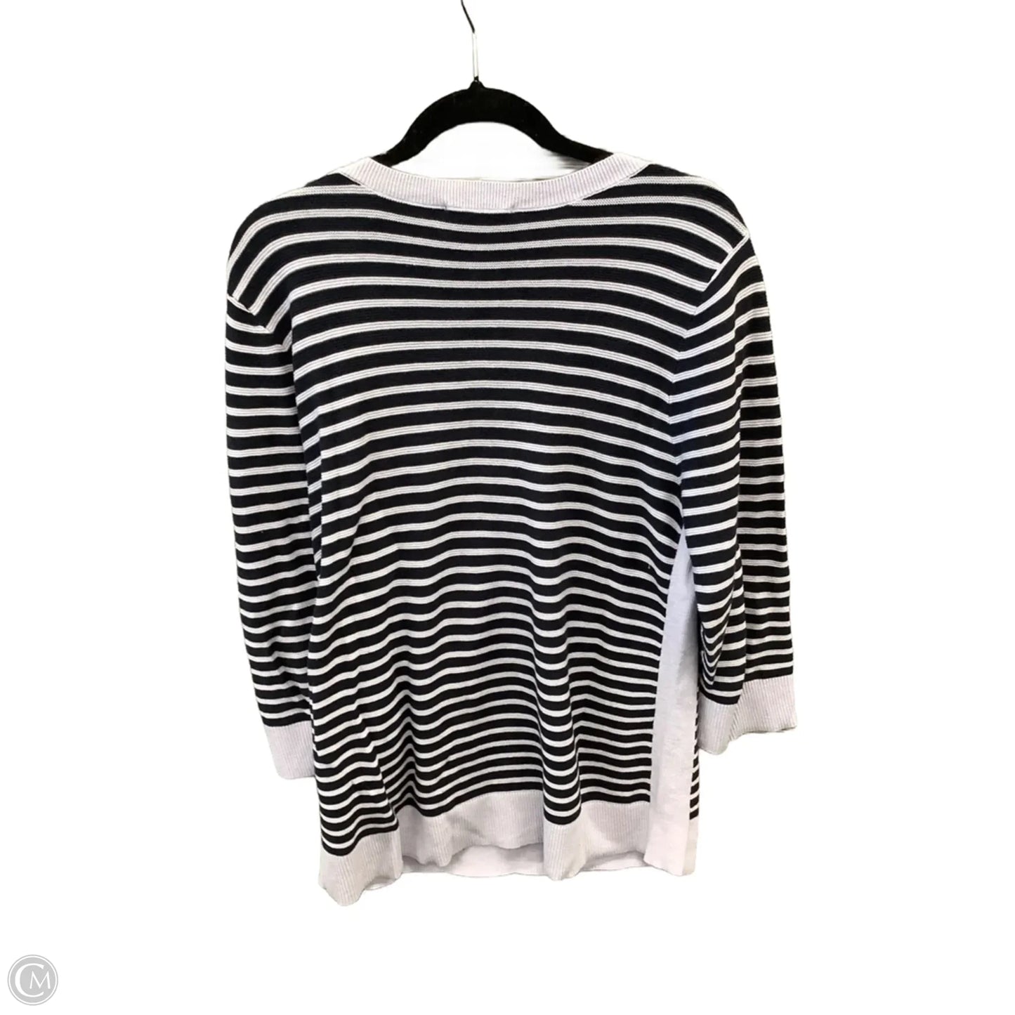 Top Long Sleeve By Christopher And Banks In Striped Pattern, Size: L