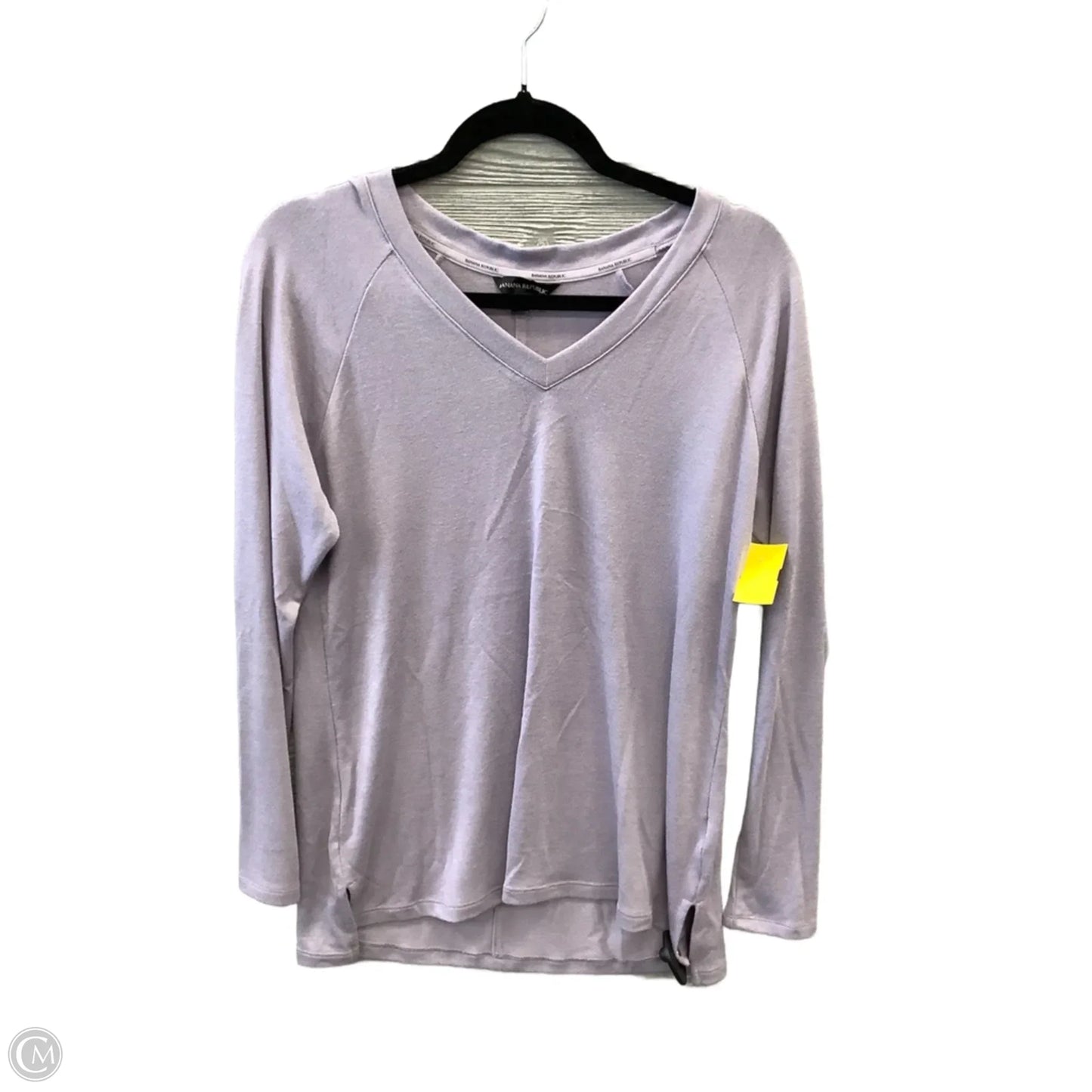 Top Long Sleeve By Banana Republic In Purple, Size: M