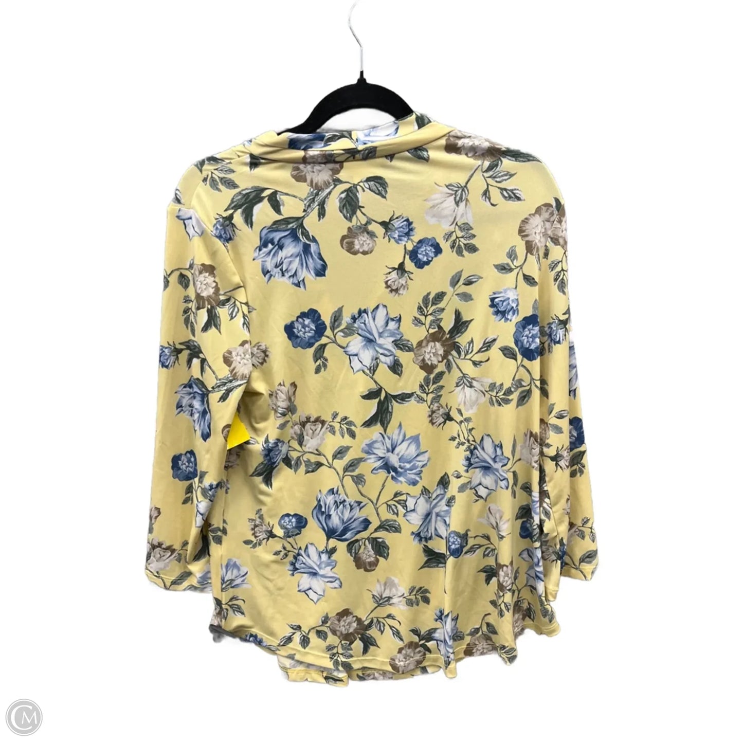 Blouse Long Sleeve By Charter Club In Yellow, Size: M