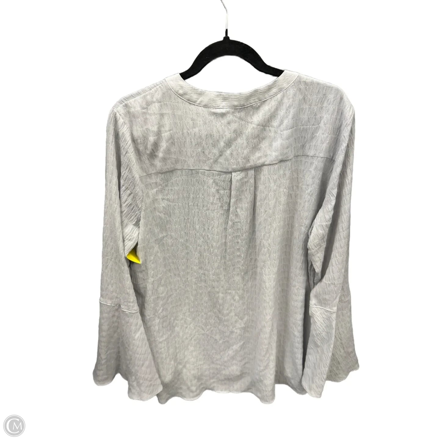 Top Long Sleeve By Simply Vera In Grey, Size: Xl