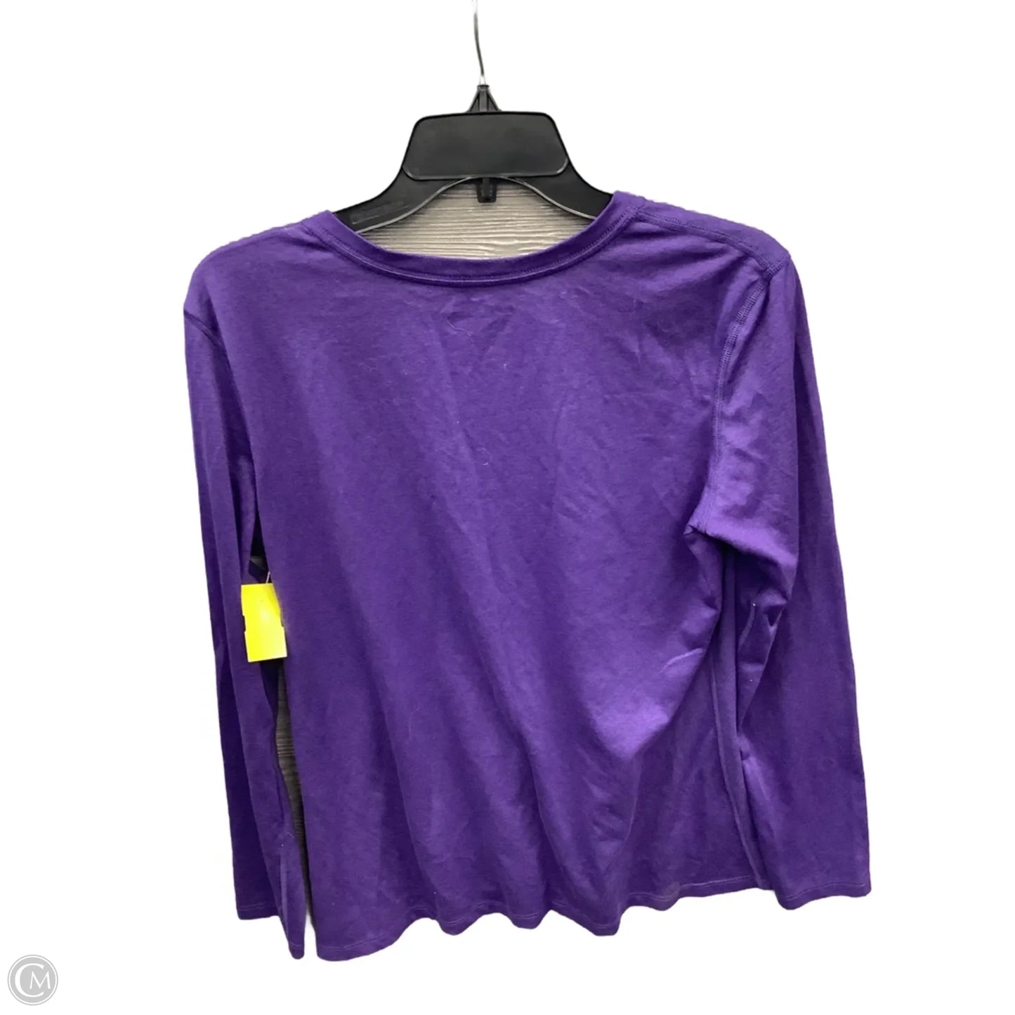 Athletic Top Long Sleeve Crewneck By Nike Apparel In Purple, Size: L