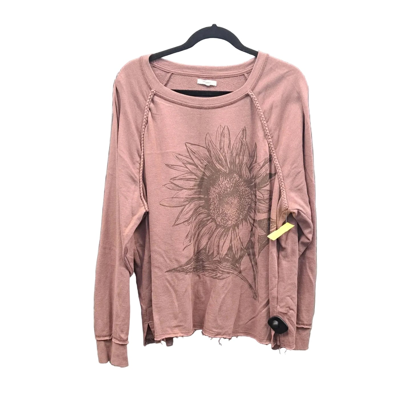 Top Long Sleeve By Maurices In Pink, Size: Xl