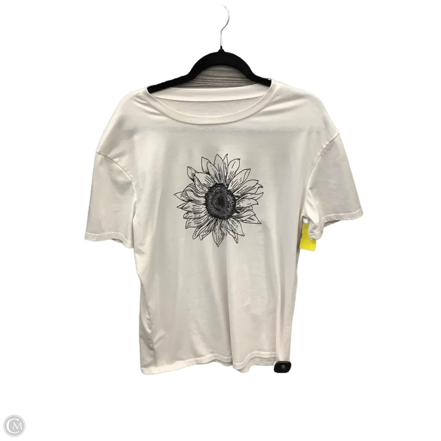 Top Short Sleeve By Clothes Mentor In White, Size: Xl