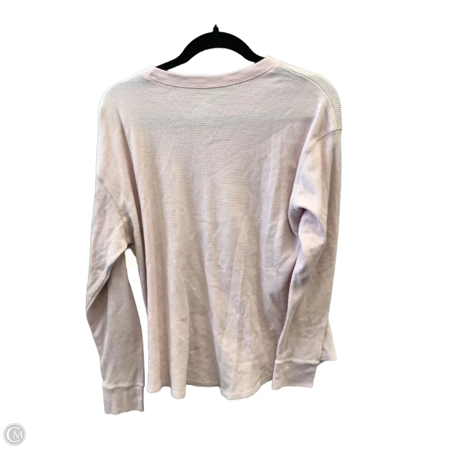 Top Long Sleeve By Time And Tru In Pink, Size: L
