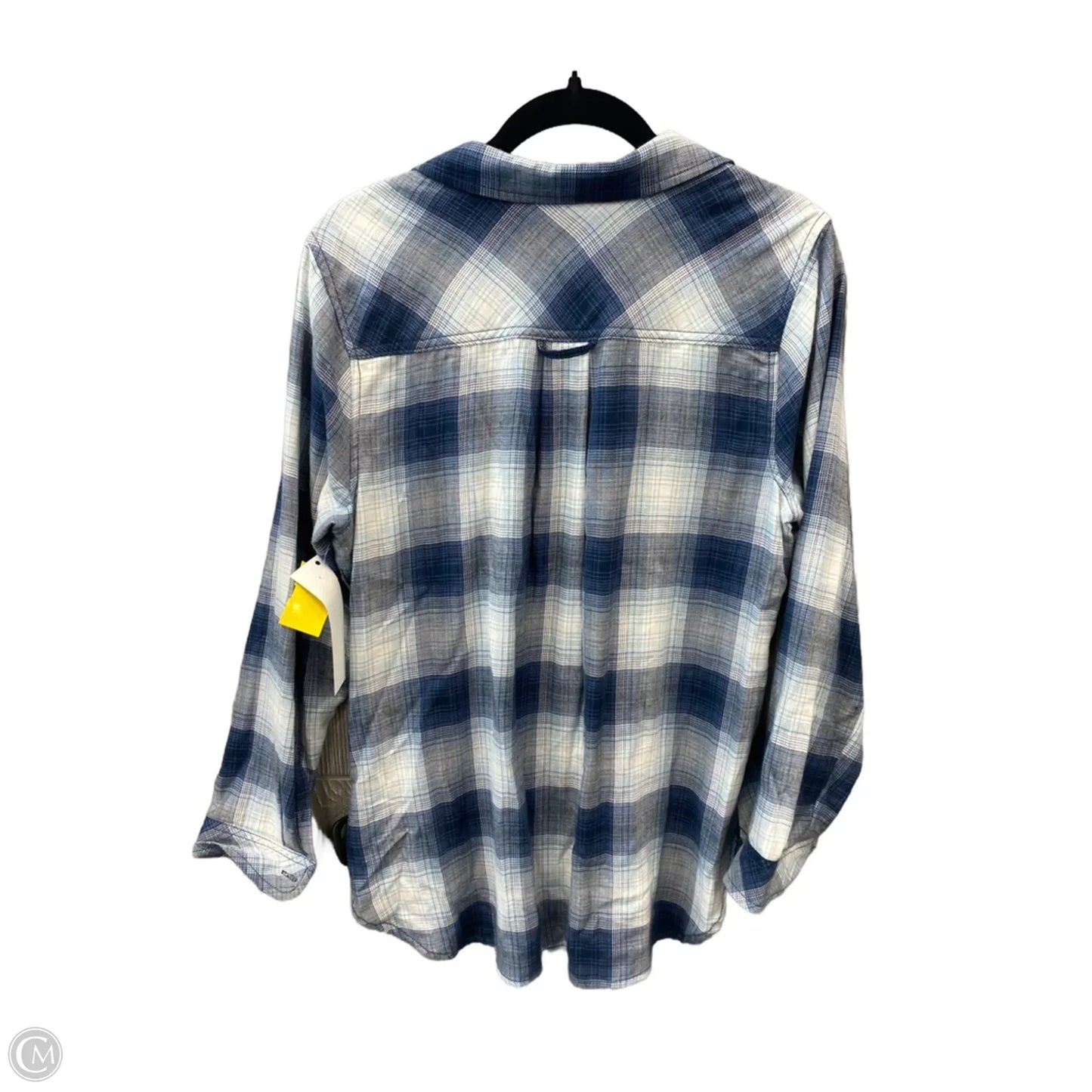 Top Long Sleeve By Sonoma In Plaid Pattern, Size: Lp
