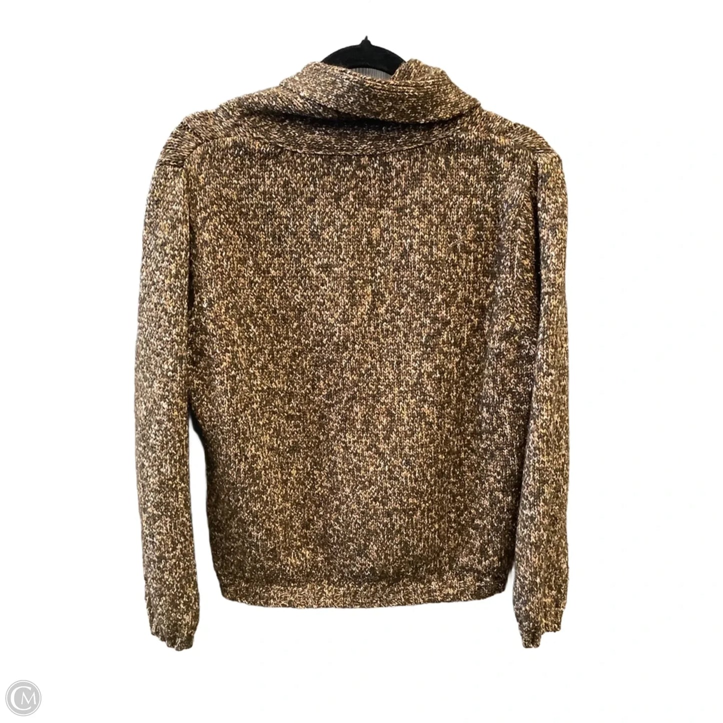 Sweater Cardigan By Karen Scott In Brown, Size: L