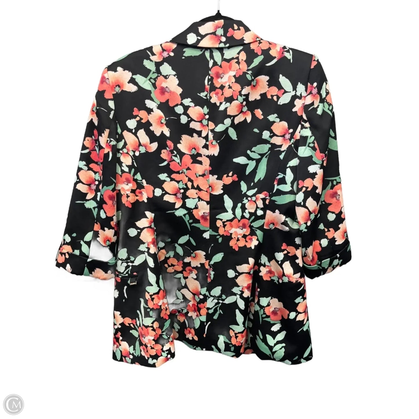 Blazer By Calvin Klein In Floral Print, Size: M