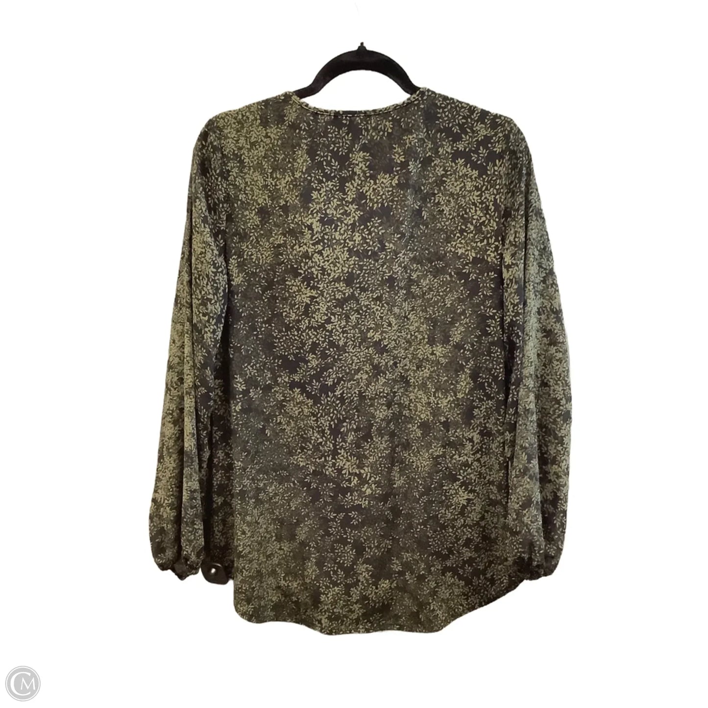 Top Long Sleeve By White House Black Market In Green, Size: M