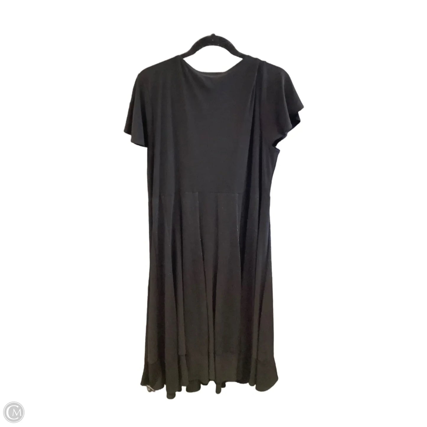 Dress Party Midi By Dressbarn In Black, Size: Xl