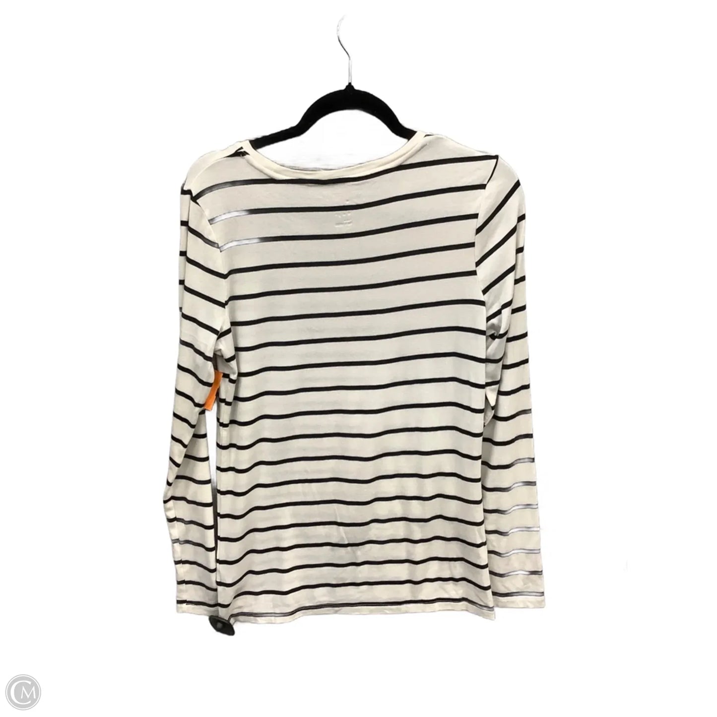 Top Long Sleeve By A New Day In Striped Pattern, Size: L